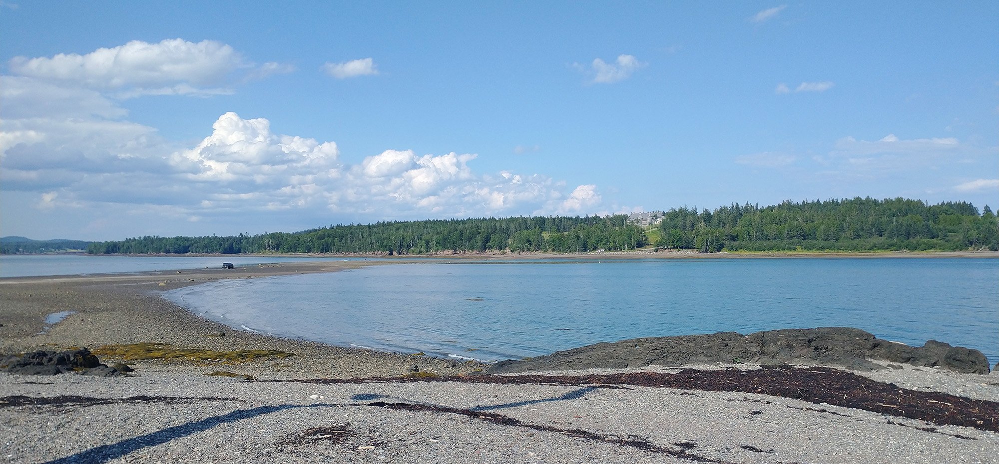 You can drive across ( I assume only at low tide?) to the Minstrel Island and hike/bike around the trails.
