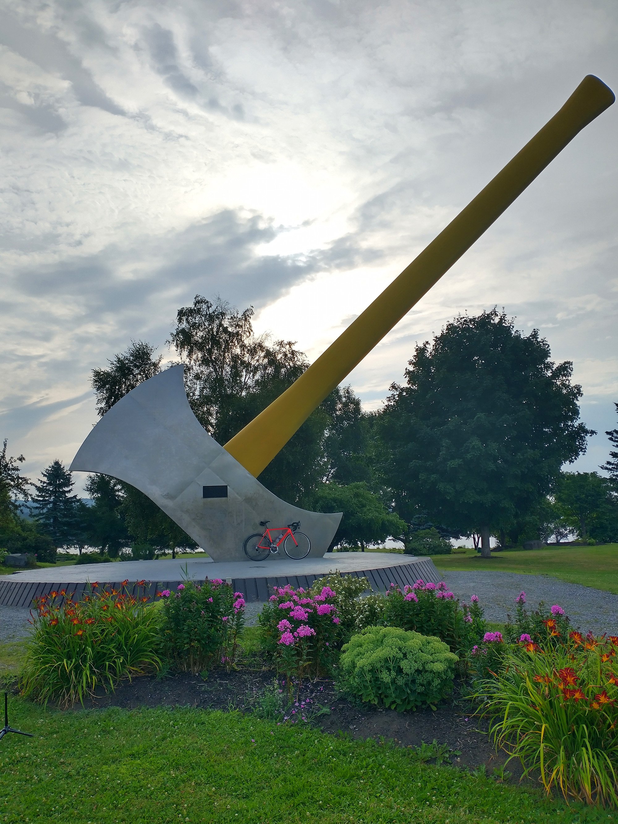 World's Biggest Axe. It's huge and pretty popular. 40mins from Fredericton, NB.