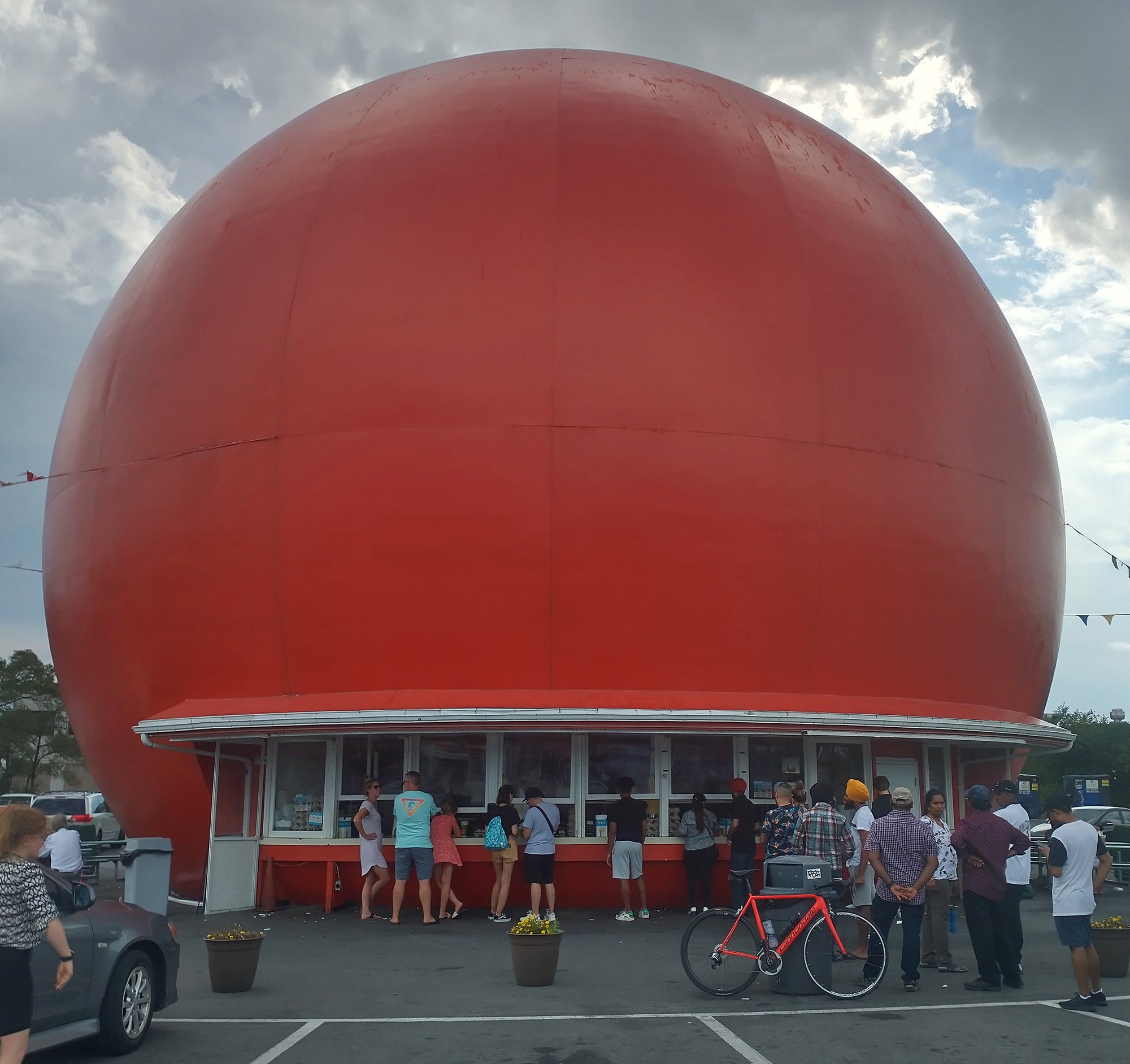 Montreal is also home to the biggest orange. Sort of. It's some sort of fast food. Bleh
