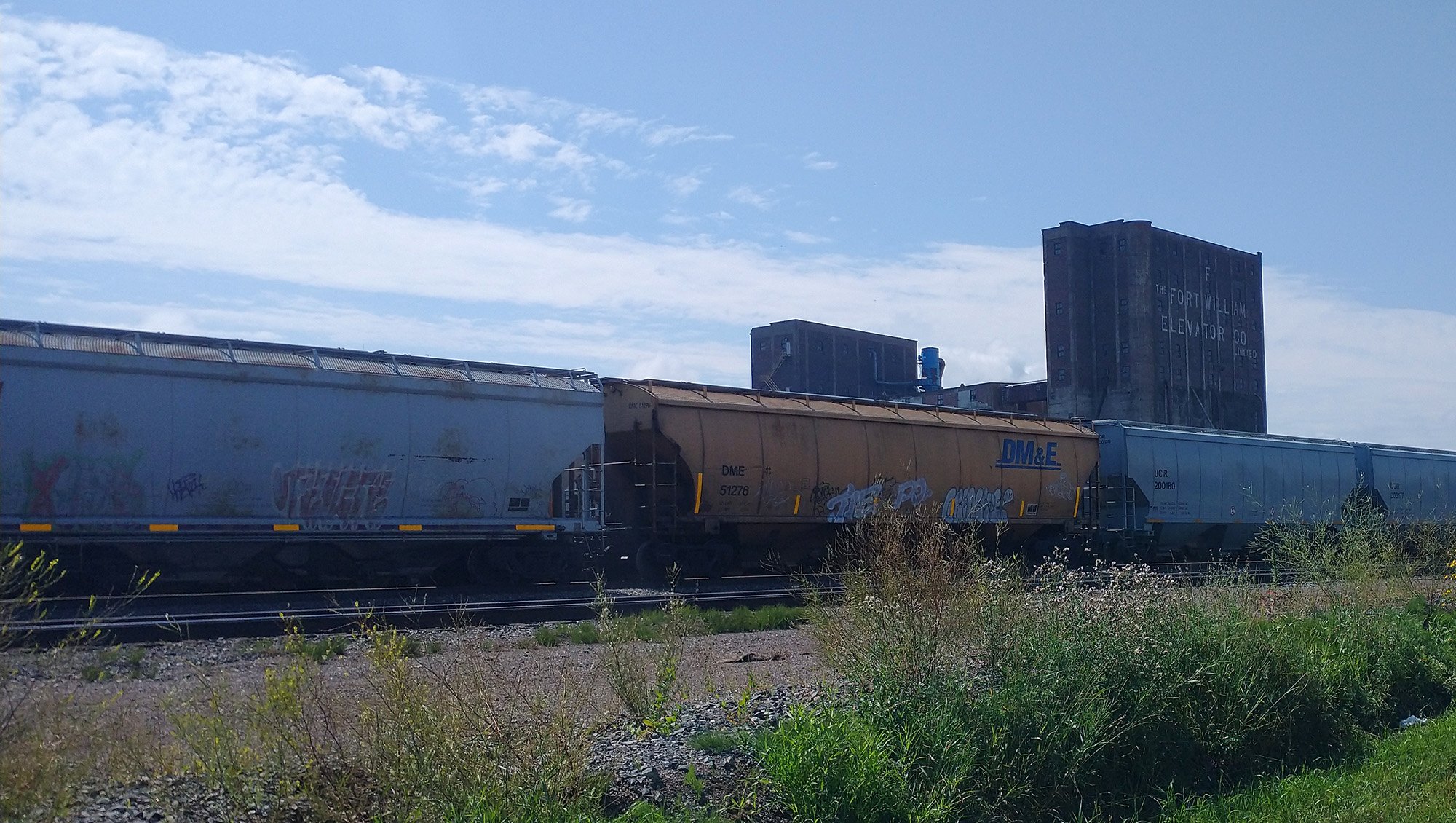 Thunder Bay is a big railroad hub/city.