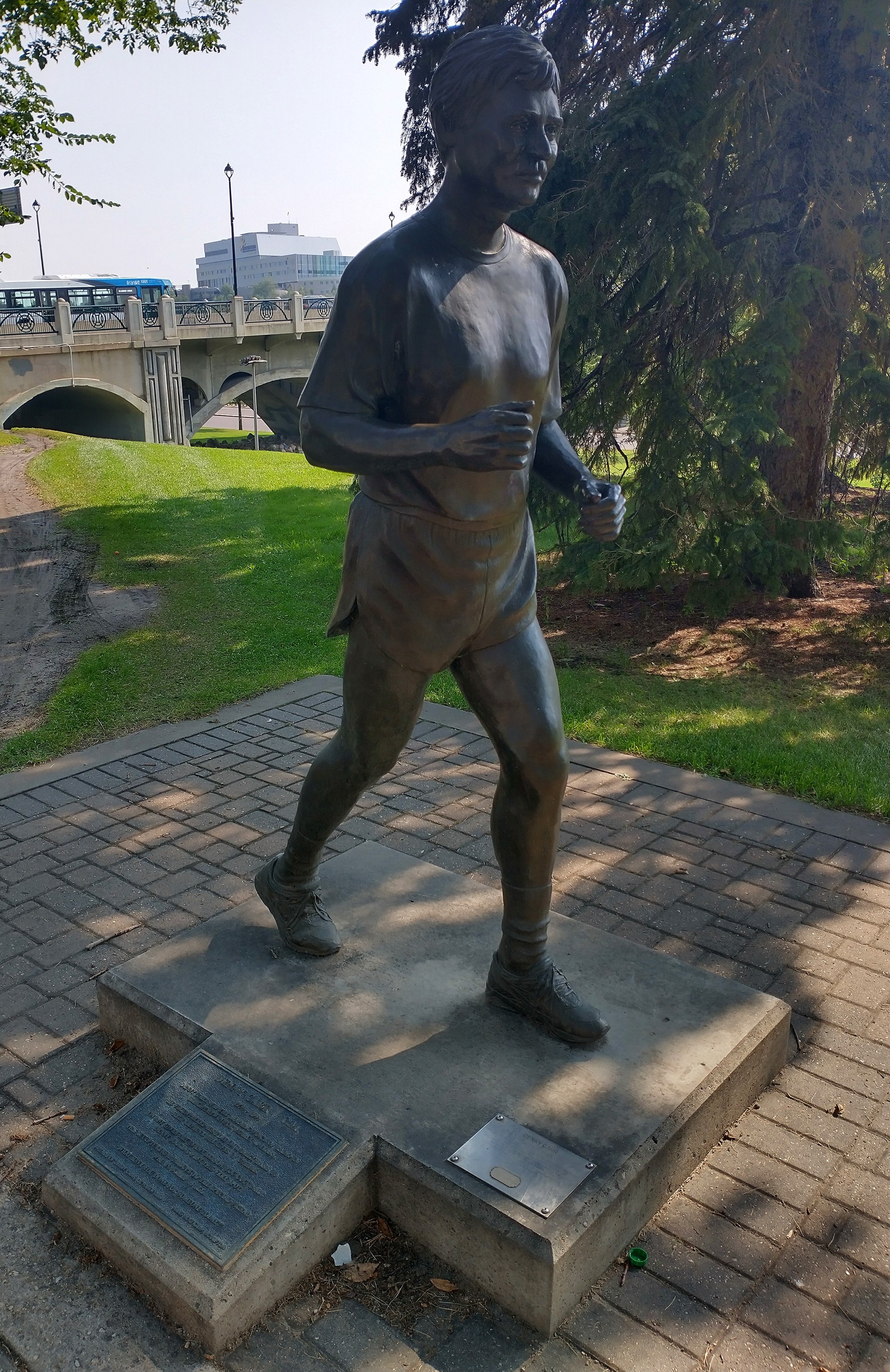 From a distance I thought it was another Terry Fox statue