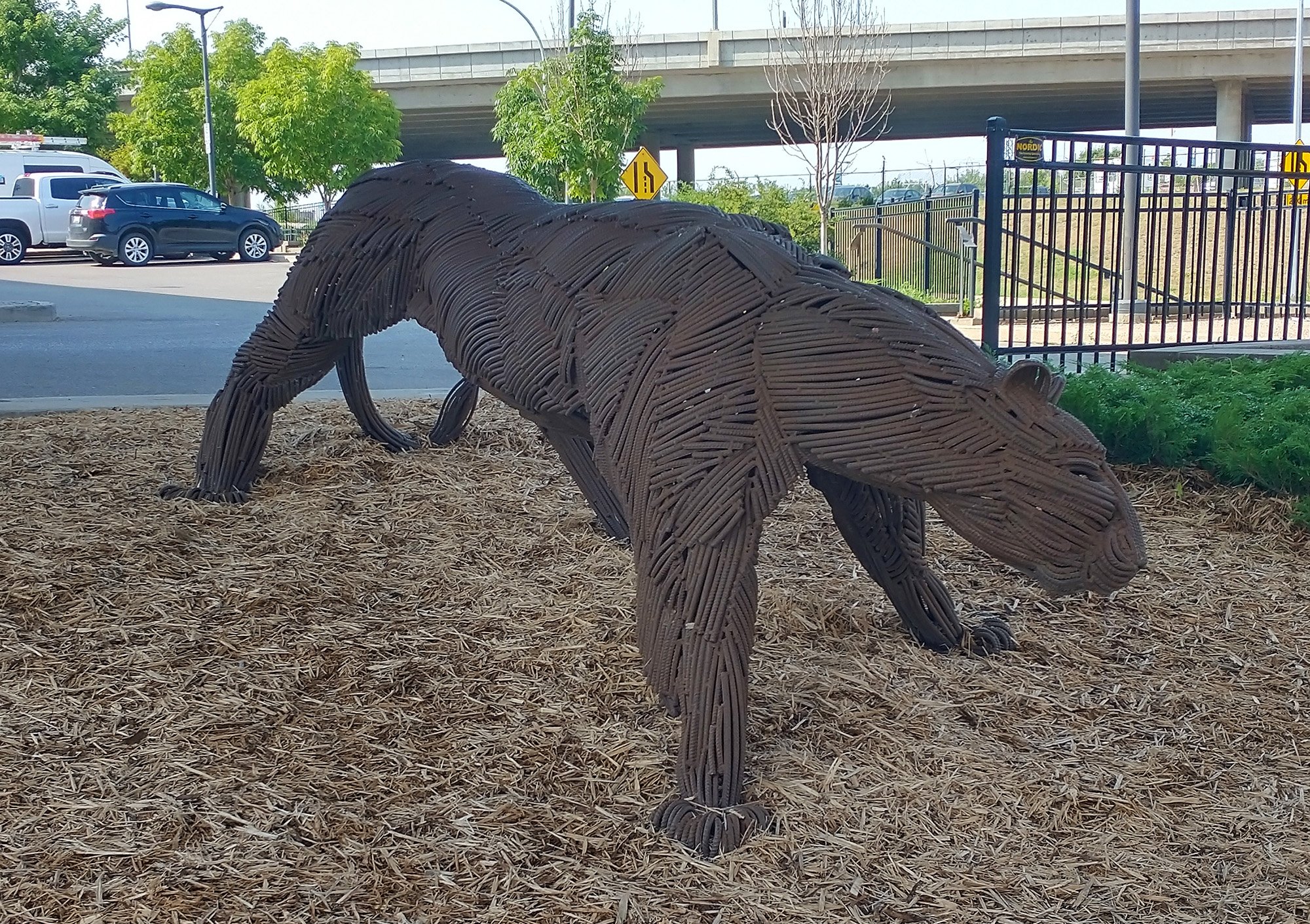 Wire Tiger, again along the bike path. Bike paths are slow garbage for getting around but they're great for taking pictures of cool stuff.