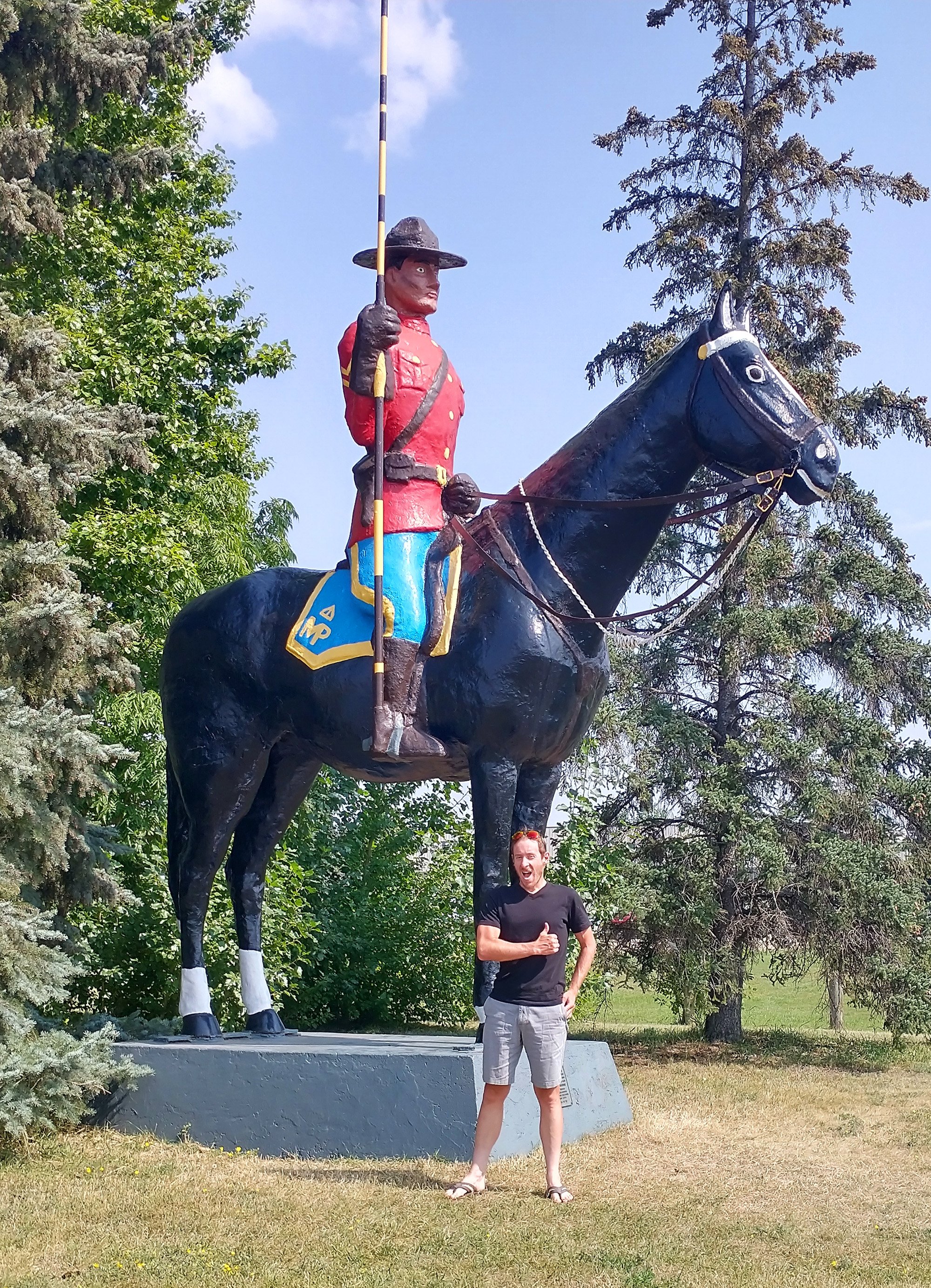 Home of the largest Mountie! That one is safe.