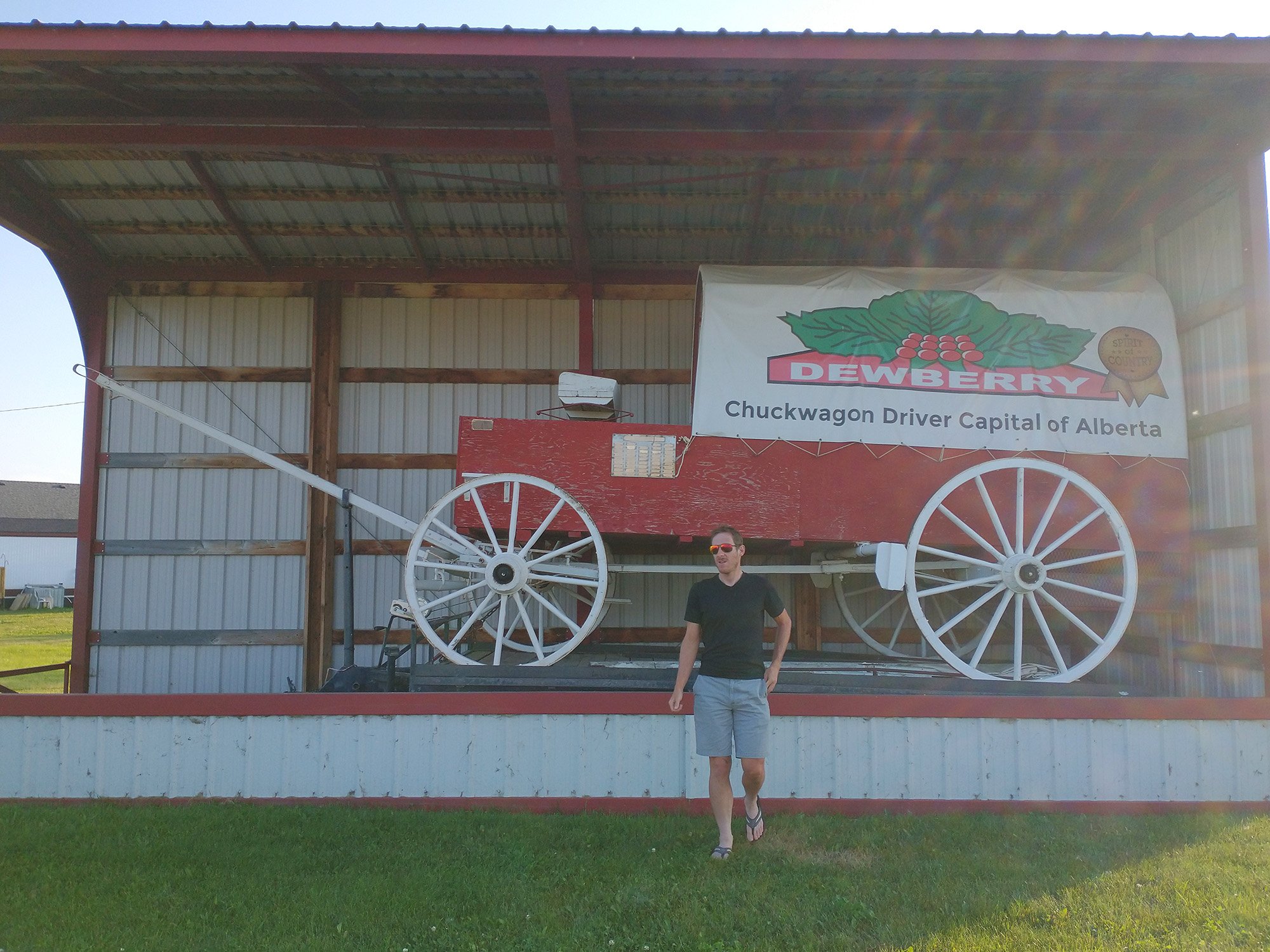 Dewberry: Largest Chuckwagon. I'm guessing it was used and not just a joke statue? Kind of just weird.