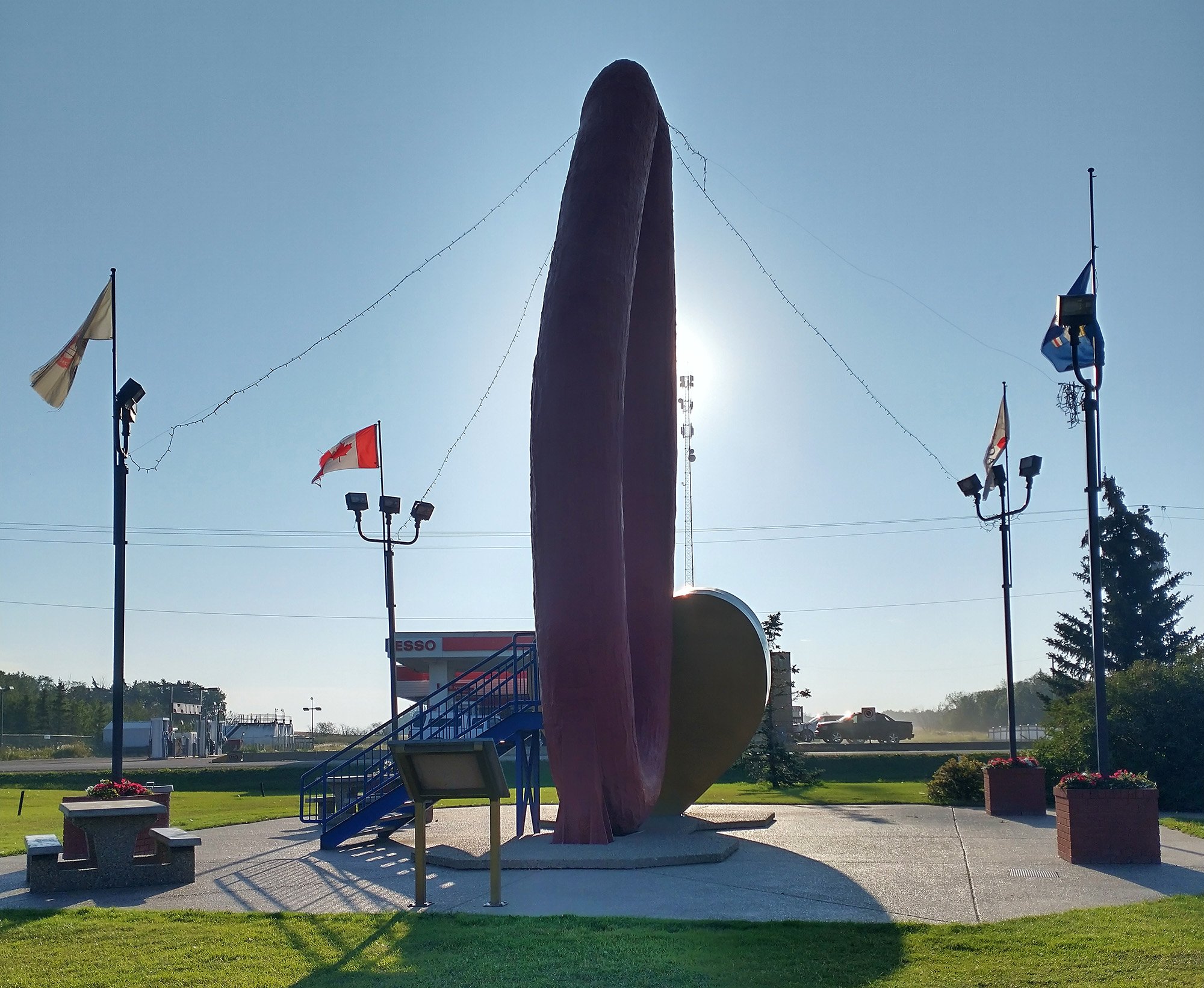 Next up: Mundare, home of the largest sausage!
