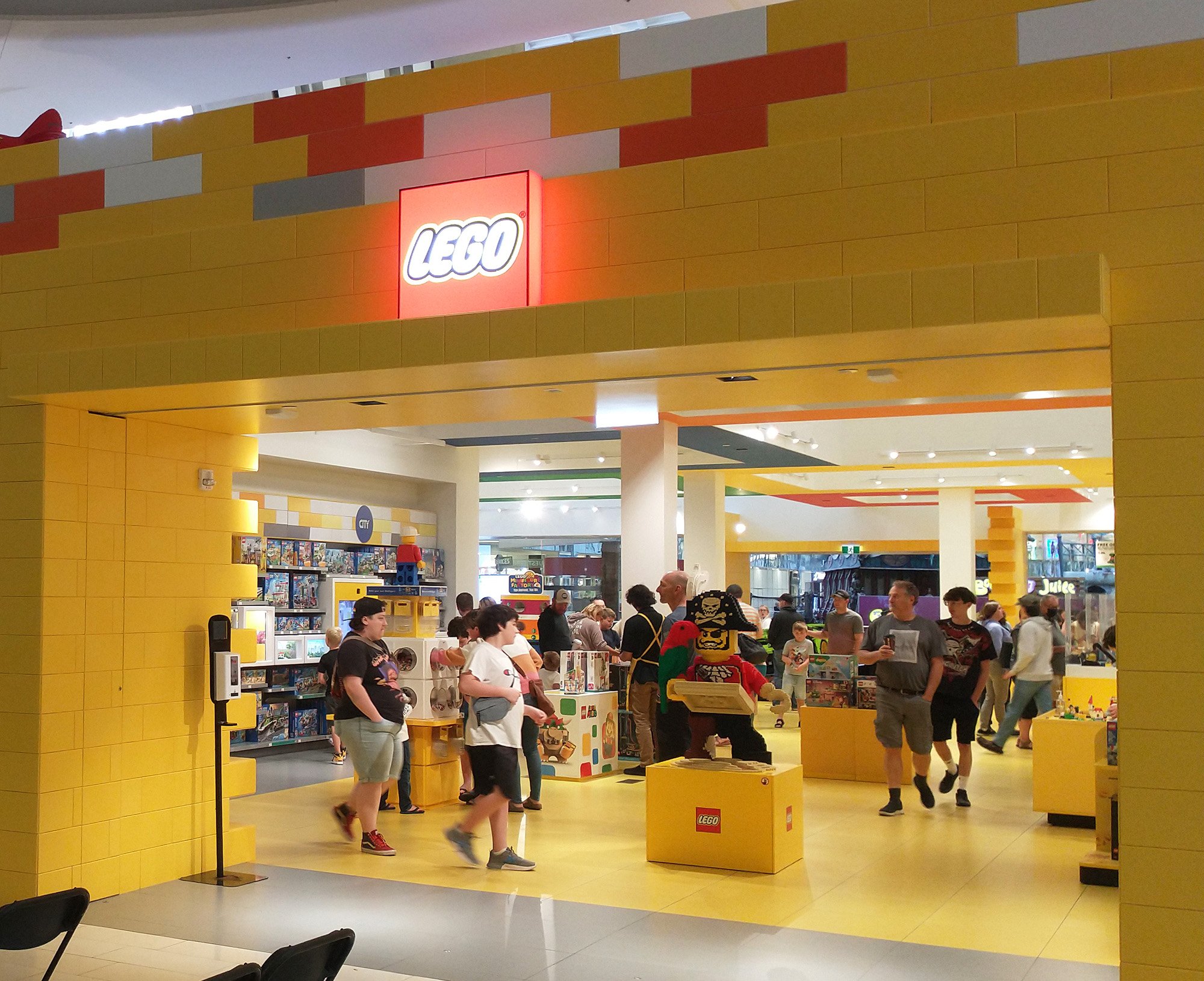 Next: Lego store!
