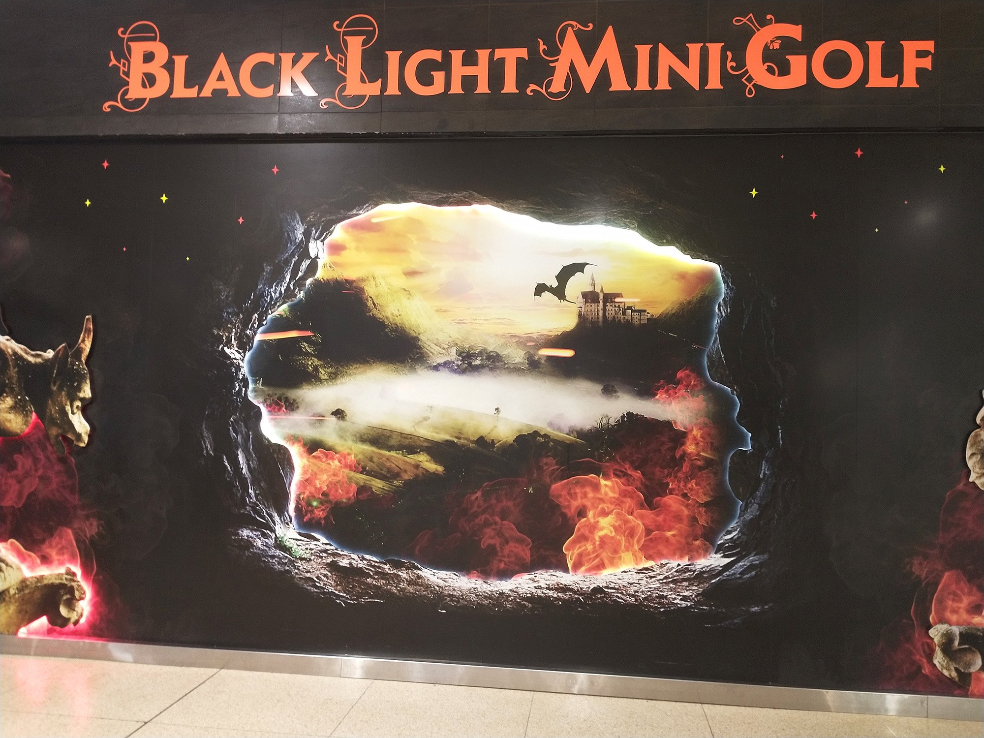 Black light minigolf, always a must. 