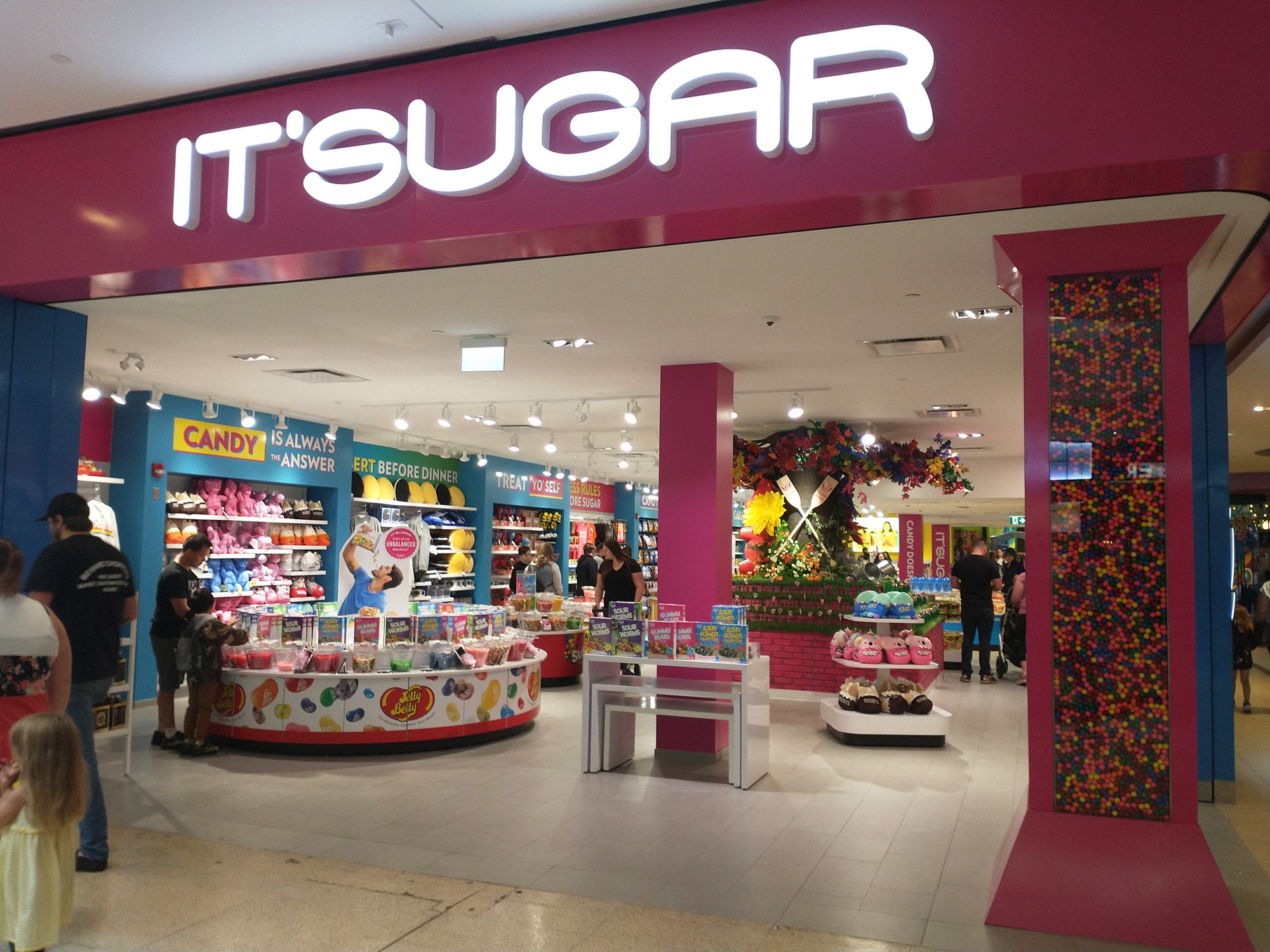 One of several candy stores.