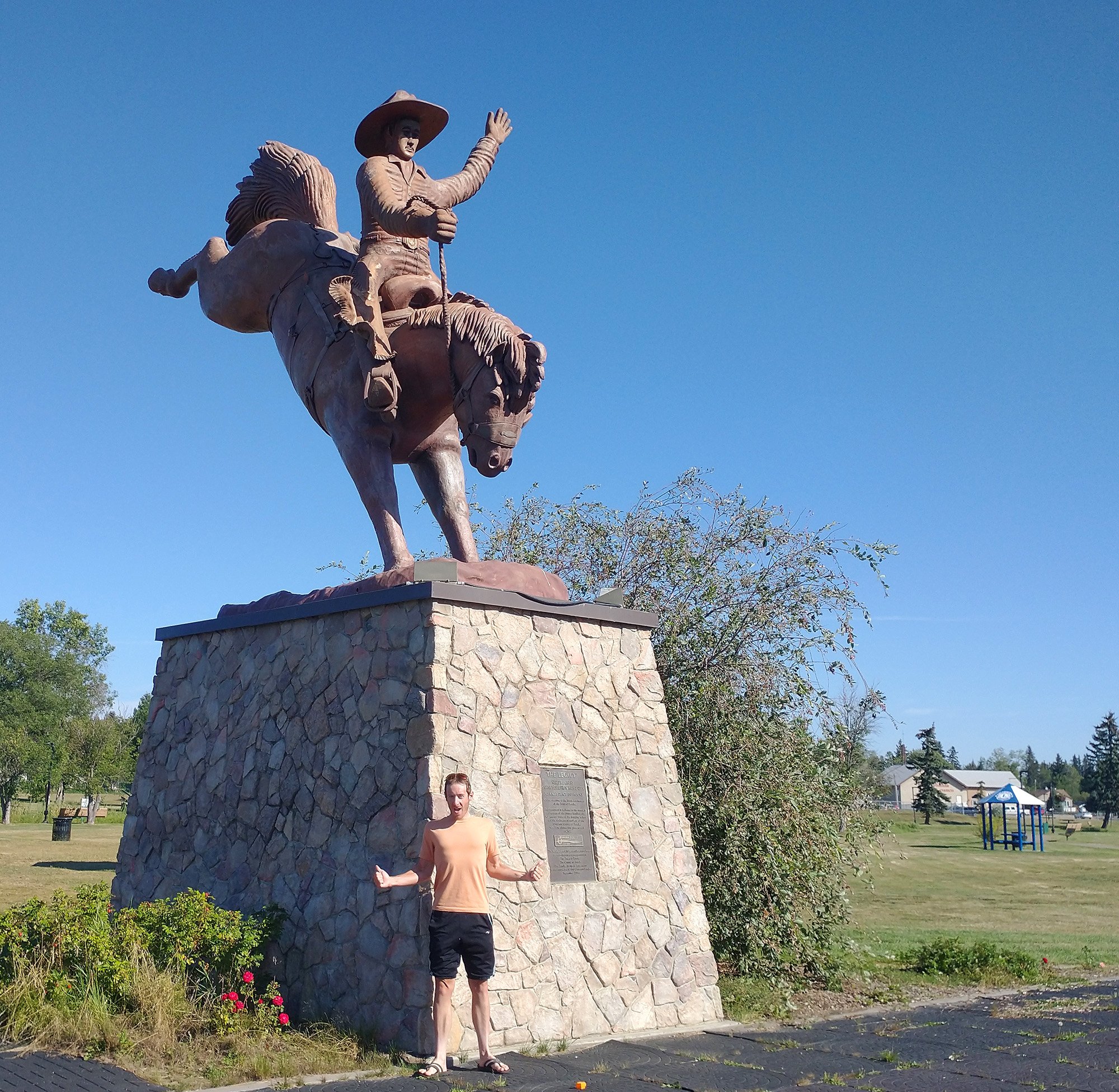Largest Bunking Bronc with a Rider. Ponoko, AB. Winner by default once again...