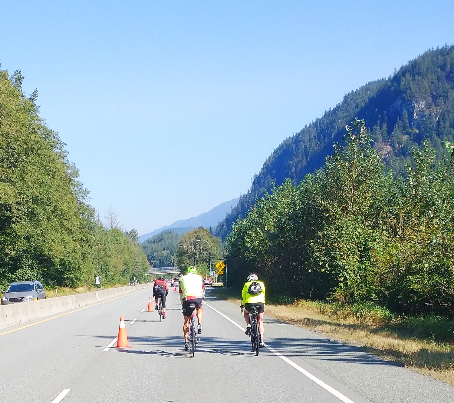 Apparently this was the day of the Vancouver-Whistler fondo. Damn, I would have done that as an out and back if I had known.