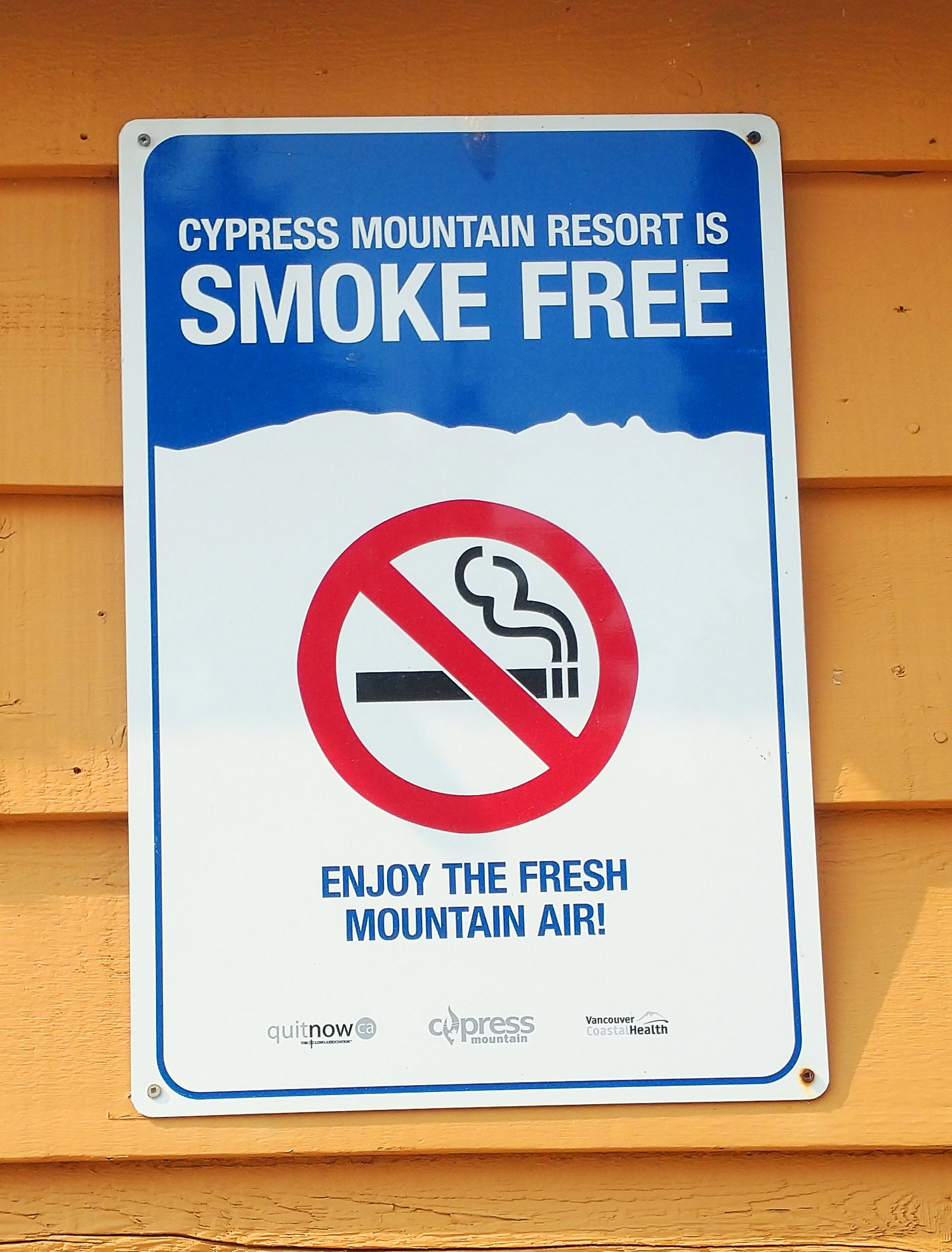 Top of Cypress... Yes... enjoy that clean air..
