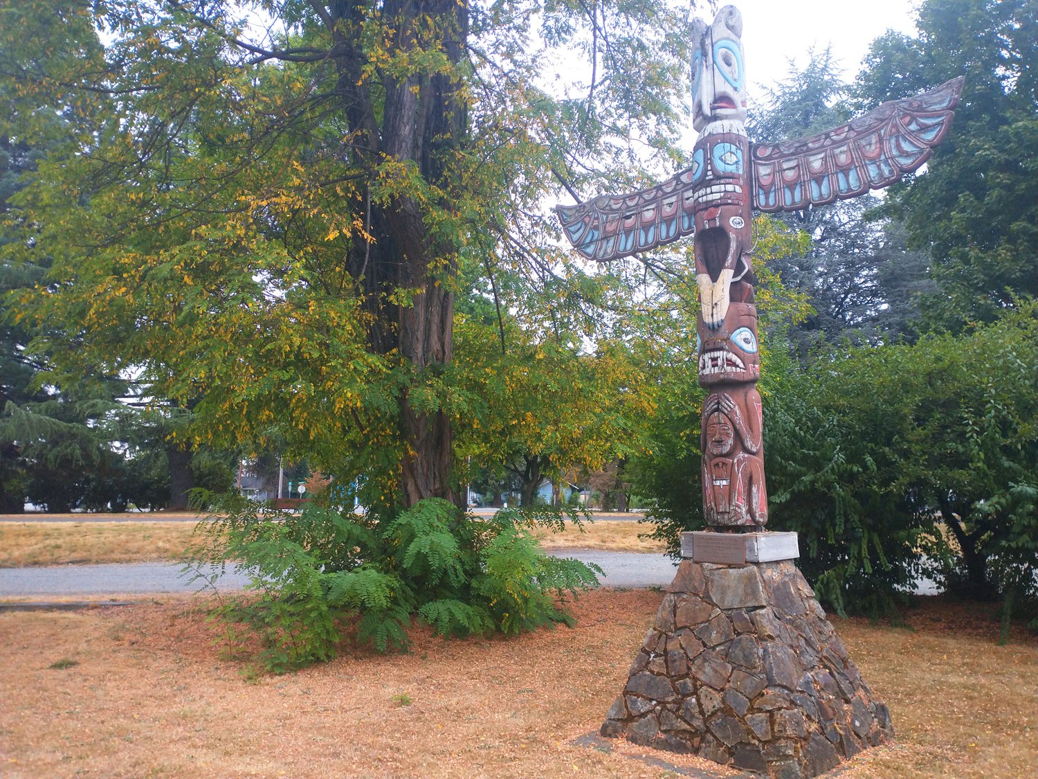 Start of the ride in Buckley. Welcome back to the land of totems.