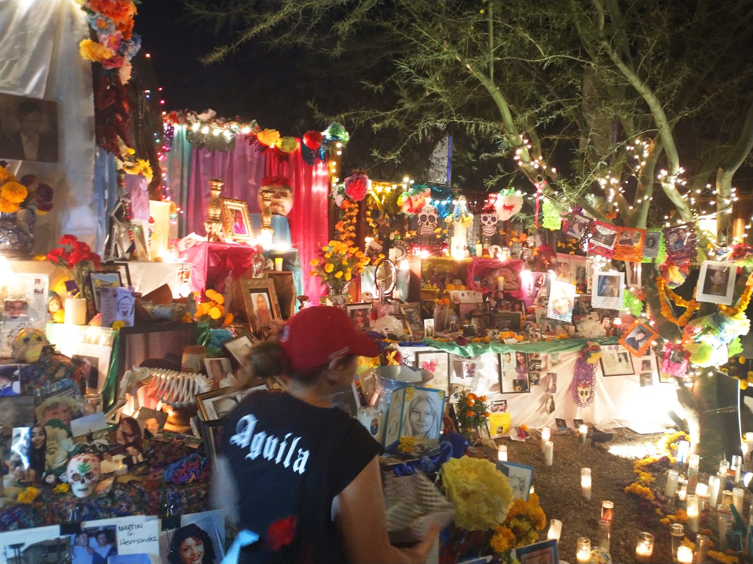First day in Tuscon we did the Day of the Dead celebration, where ppl remember their deceased loved ones.