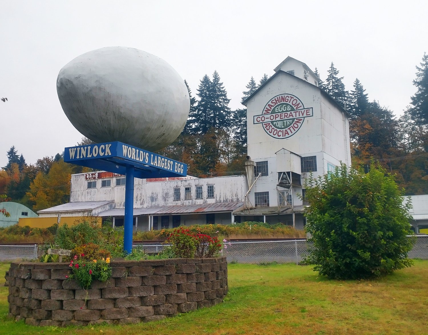 Supposedly largest egg, in Winlock, WA.