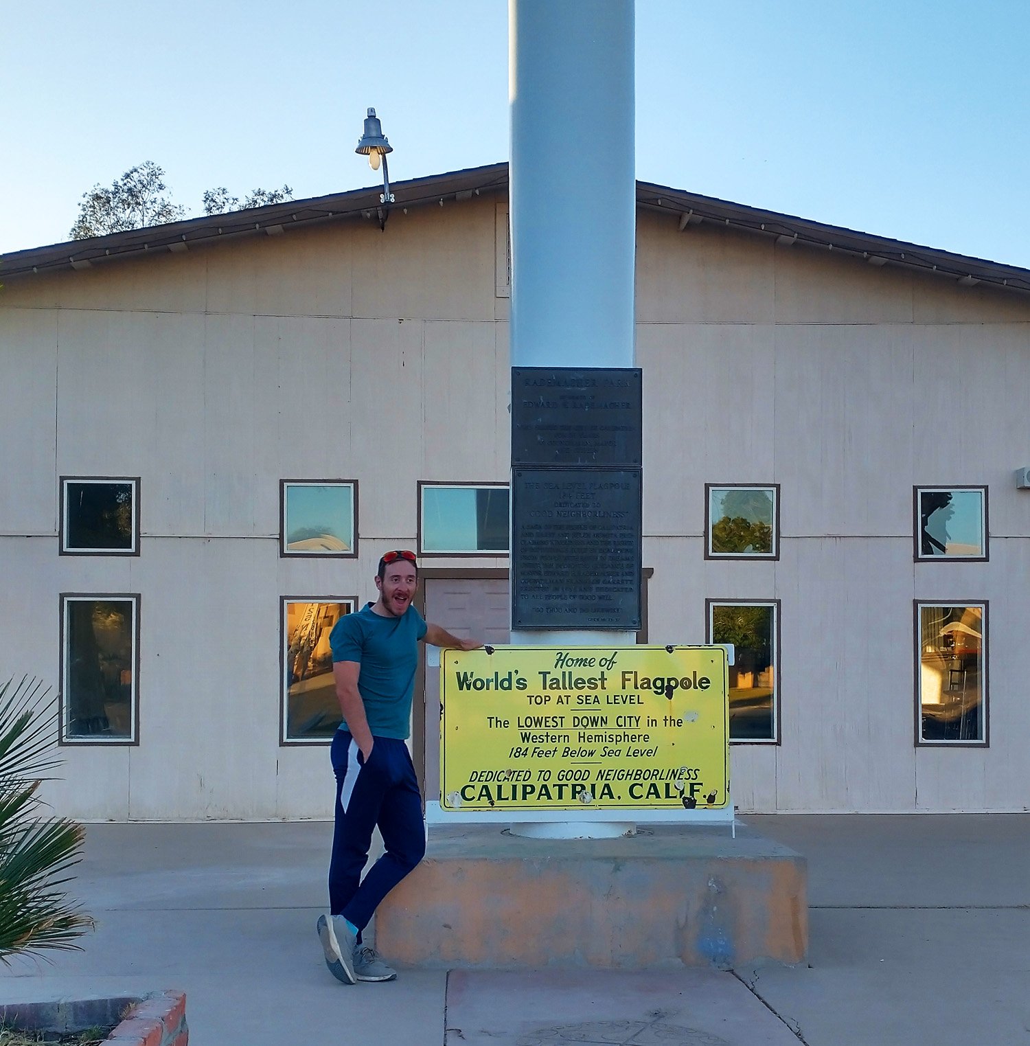 Calipatria, California. Tallest flagpole. It's not that tall.