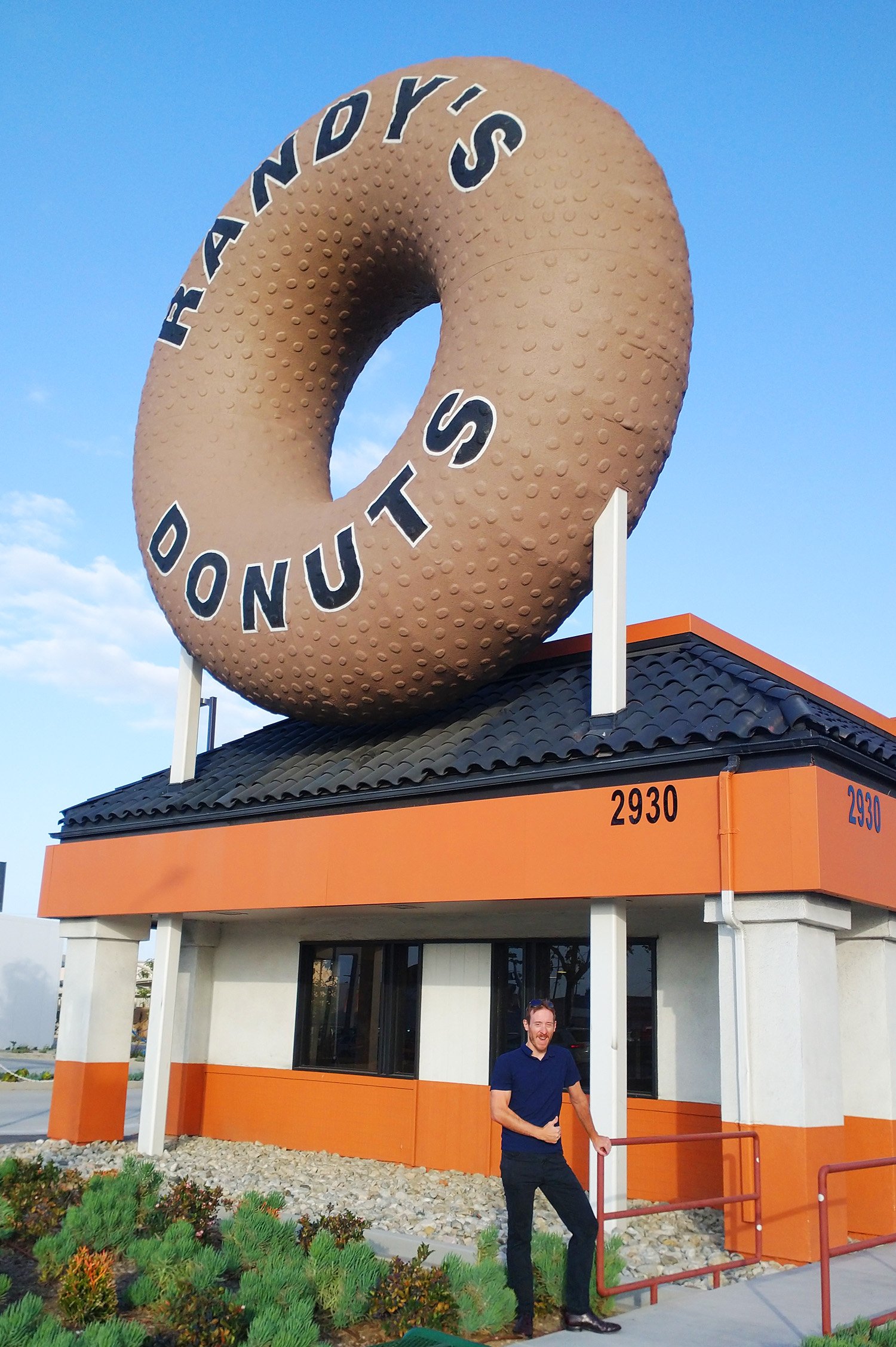 The famous Randy's Big Donut in Costa Mesa. 