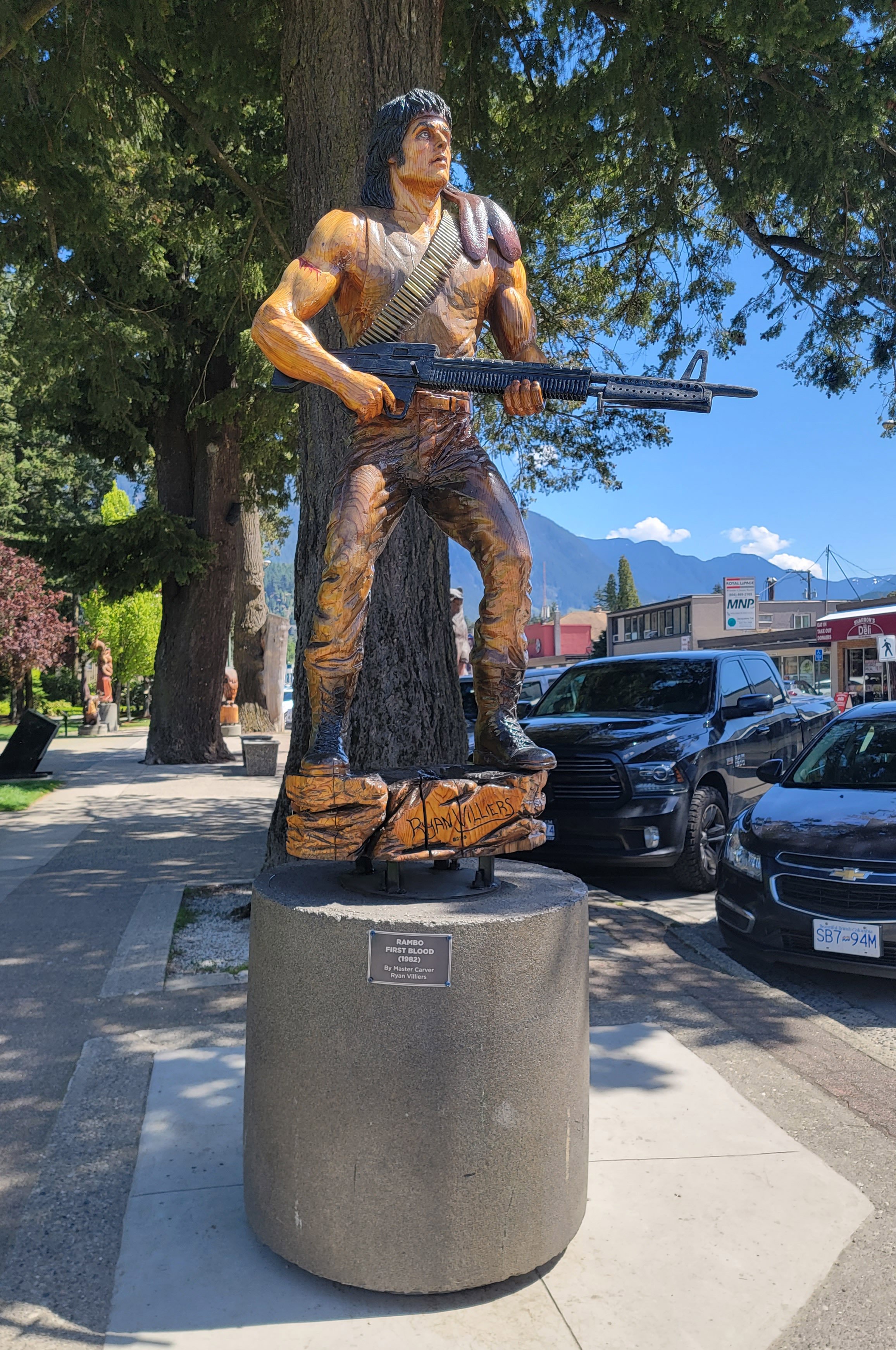 This is my reason for stopping: The Rambo. Also did you know this is the town where they shot the movie? 