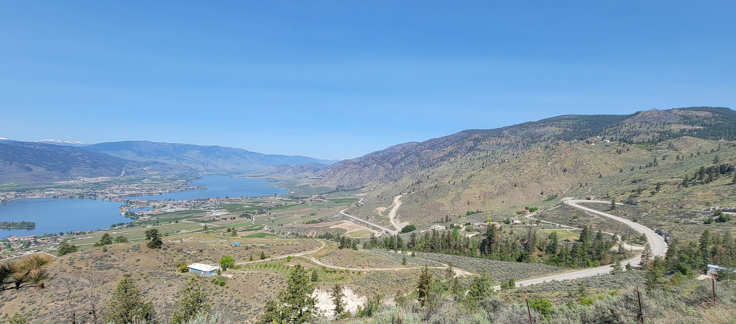 View halfway up from Anarchist pass, as you leave Oliver/Osoyoos area. One of the best views in the valley.