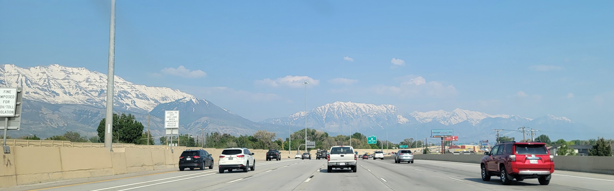 There's a huge clump of cities between the Salt Lake and these mountains. It's pretty epic.