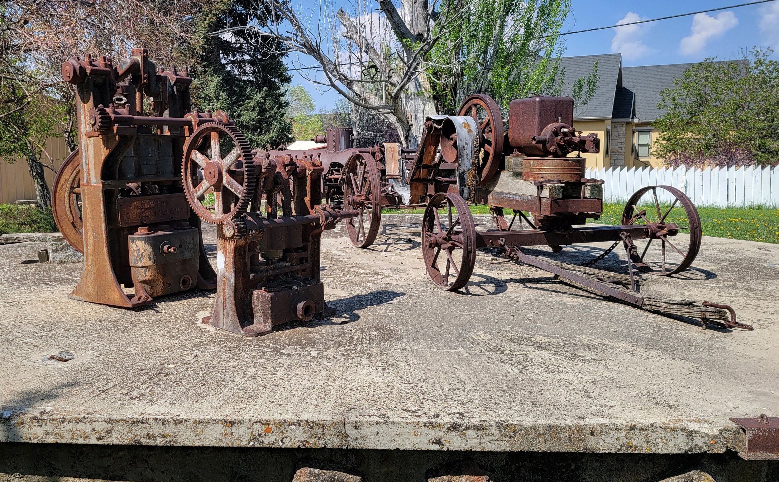 Museum was closed but they still have a bunch of old farm equipment on display outside.