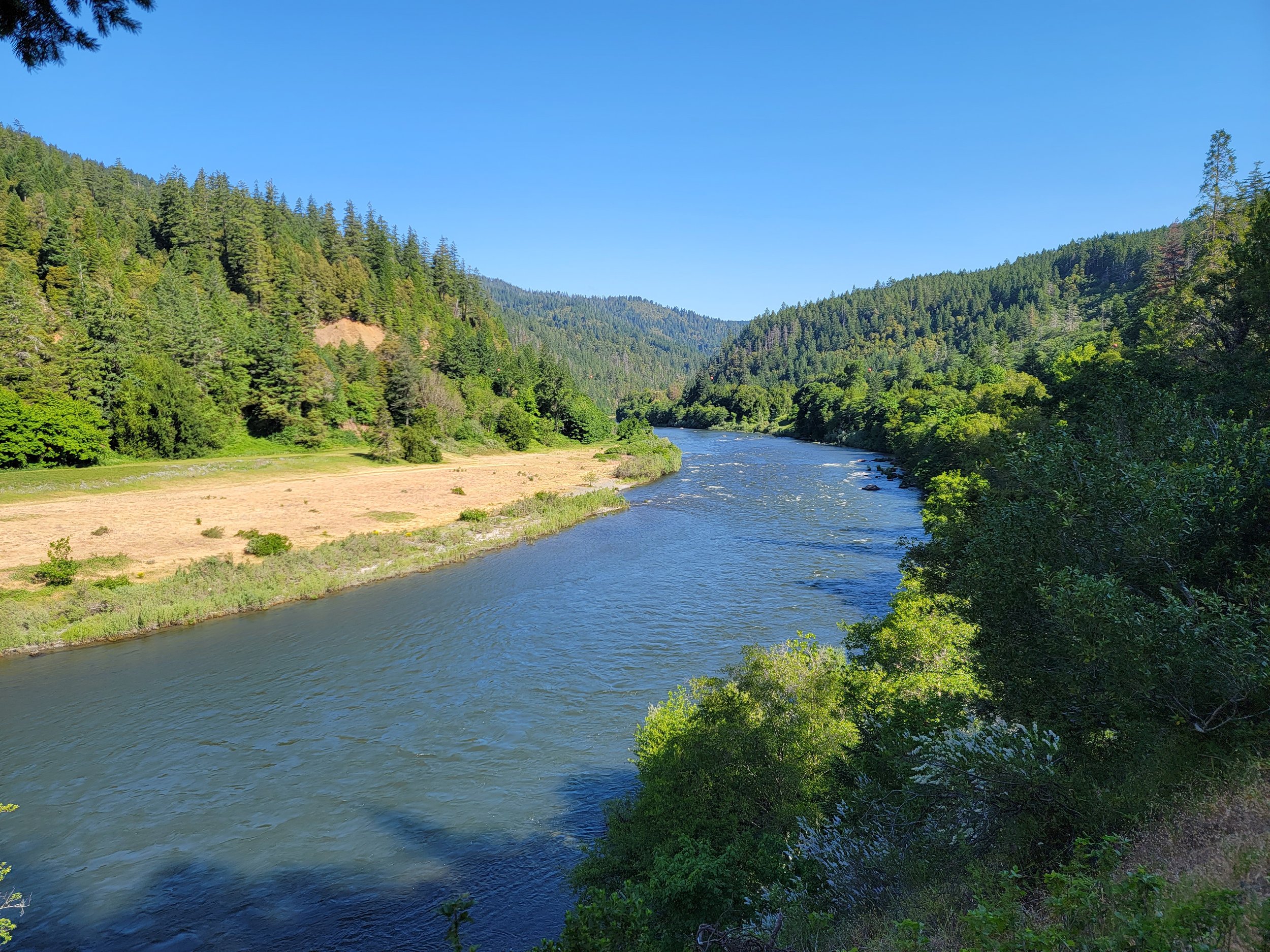  To get to the climb you need to take this small winding road along the Rogue River. 