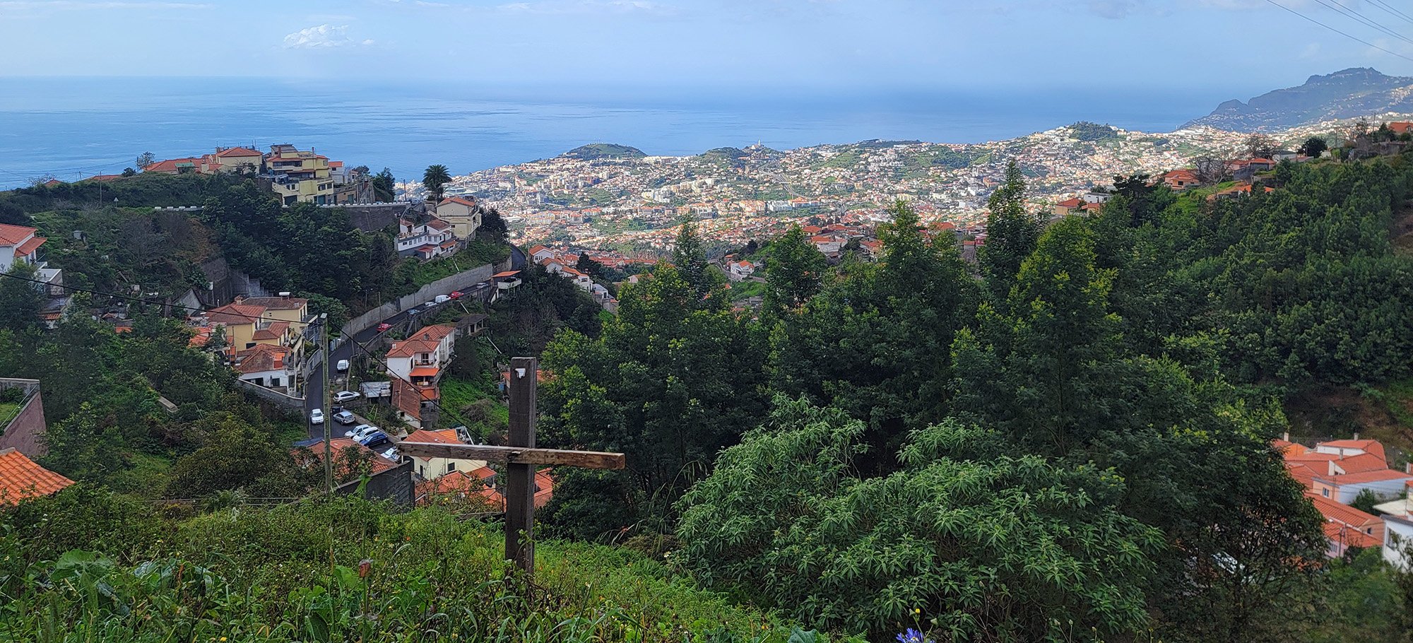 View as you climb towards the Pico Arieiro from Funchal.