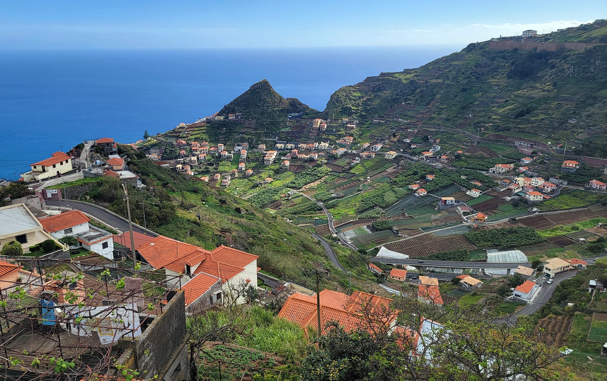 There's houses everywhere all the way up to 700-800m elevation near Funchal. It's crazy to see how people just made it work. Everyone has a view of the sea here!
