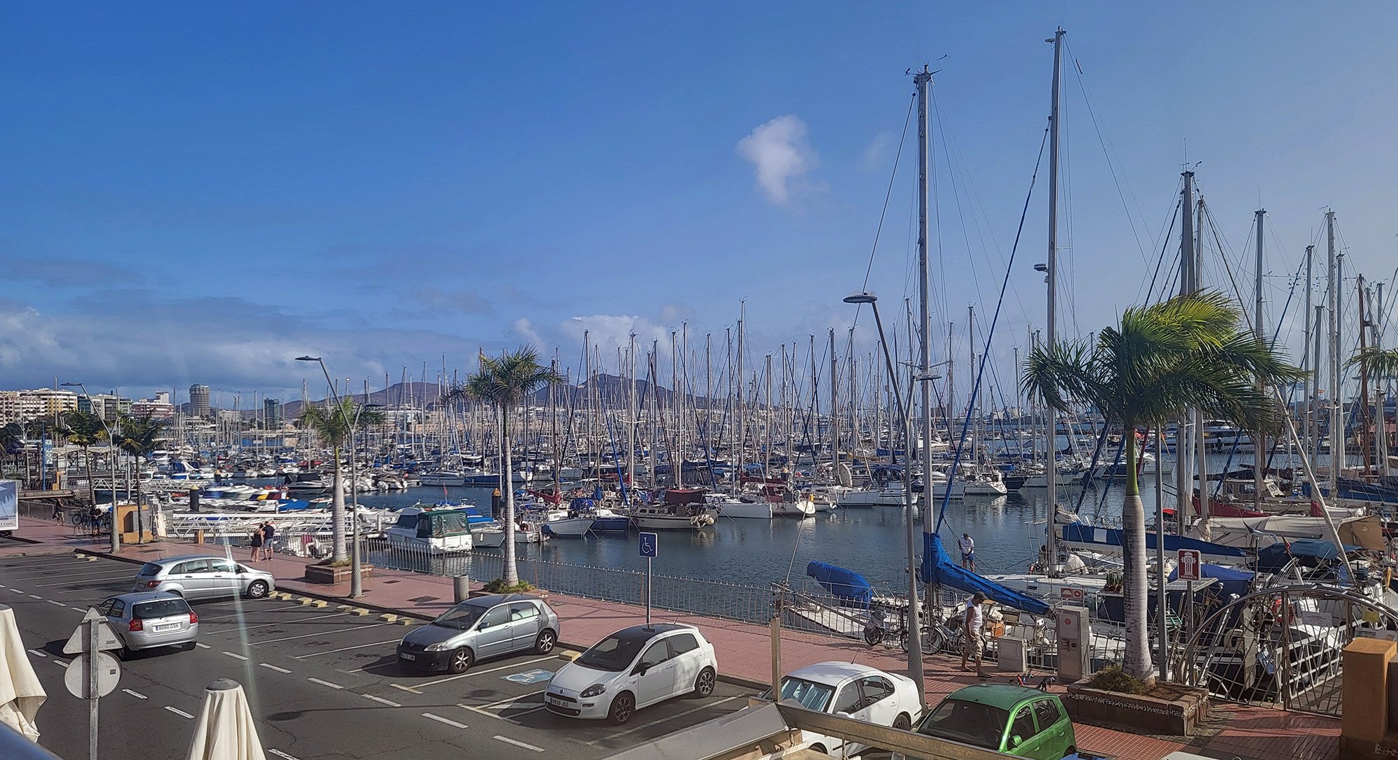 Following the road along the coast. So many boats.