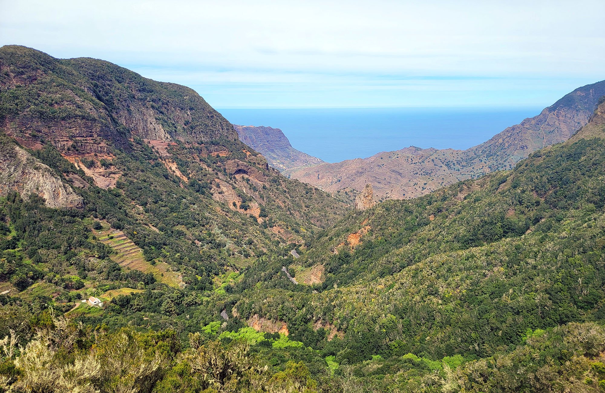 View from the middle of the island if you climb back towards the peak. Don't do this little bit, it's 500m of steep climbing with no view.