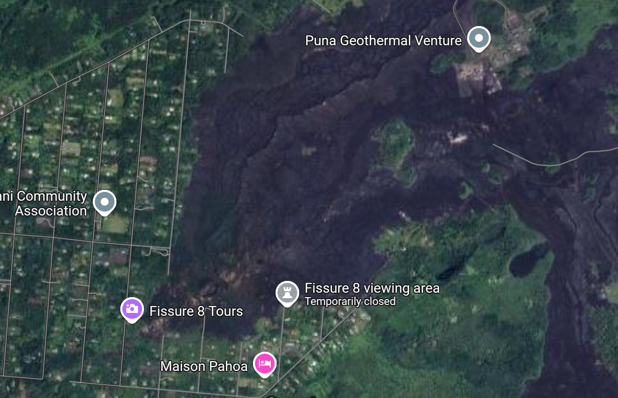 Check out Hawaii on Googlemaps sattelite view to appreciate the extent of these eruptions.