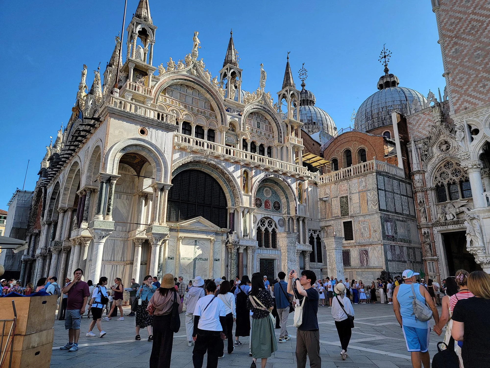 The Basilica is insanely opulent ( like Jesus was! ) and there was a line all around it waiting to get inside
