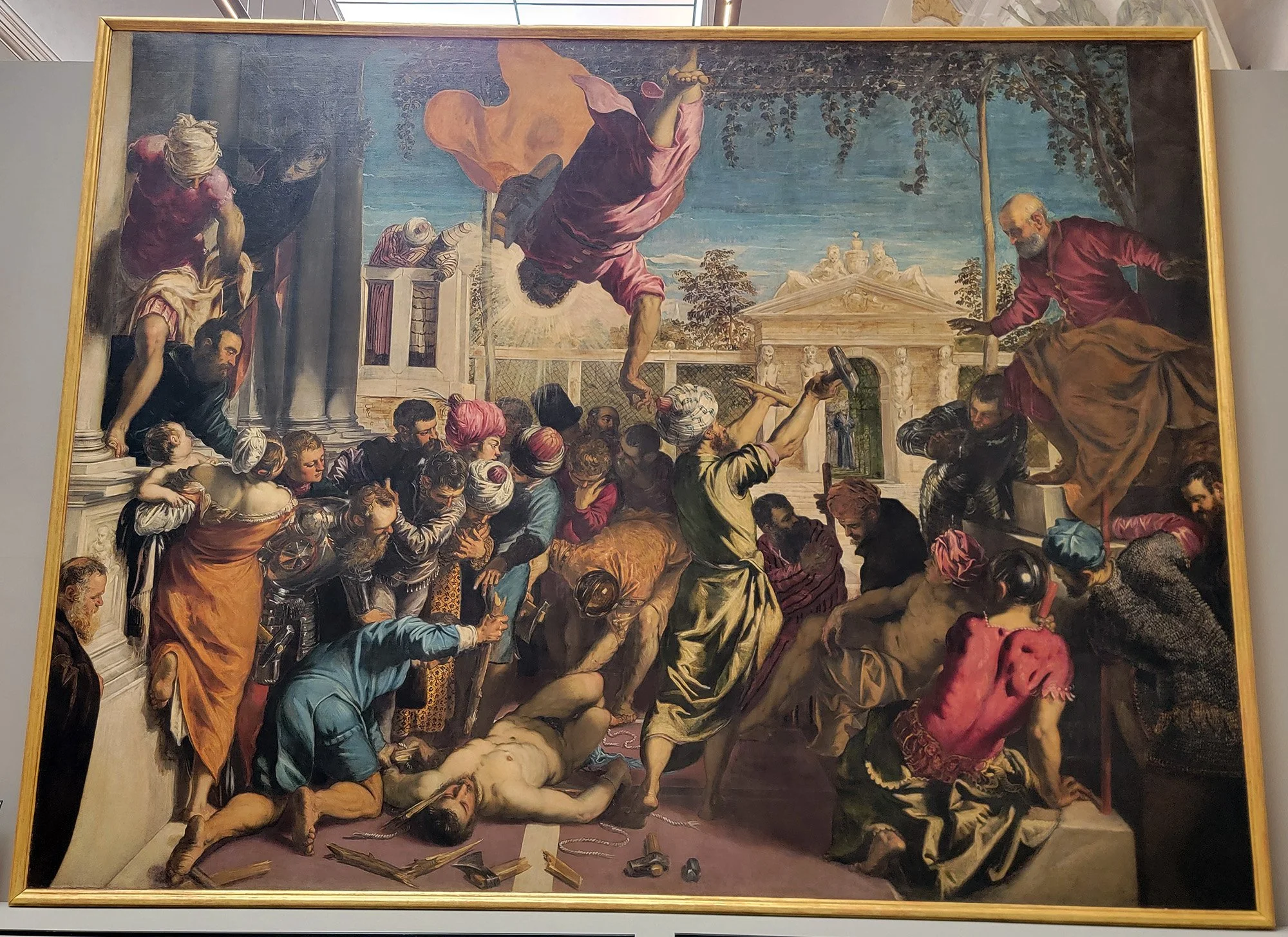 The main draw are all the Tintoretto paintings. You can see how much more detail an mastery was getting into the works in the 17th century and onward