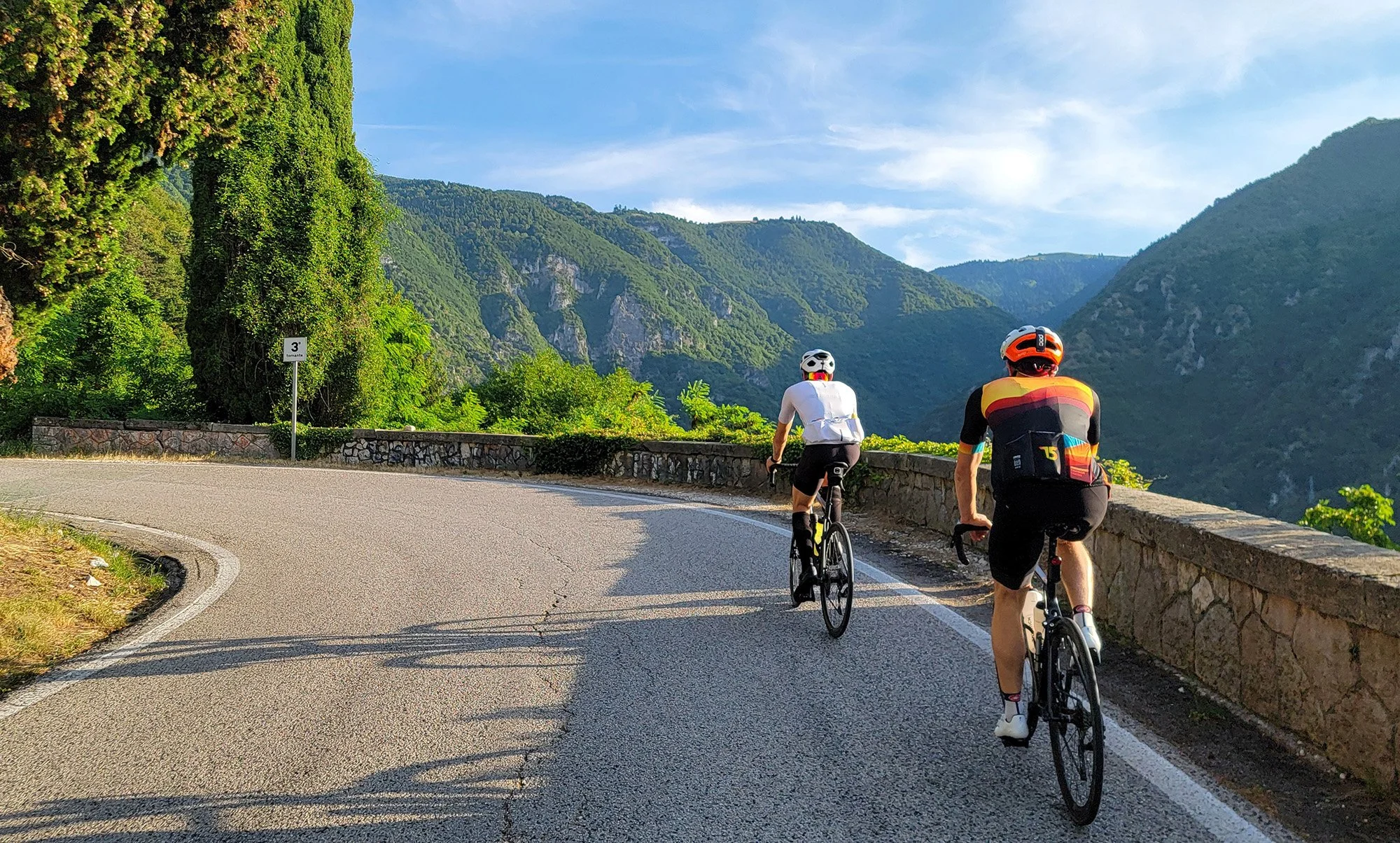 Lot more actual cyclists riding around Bassano than Mestre.