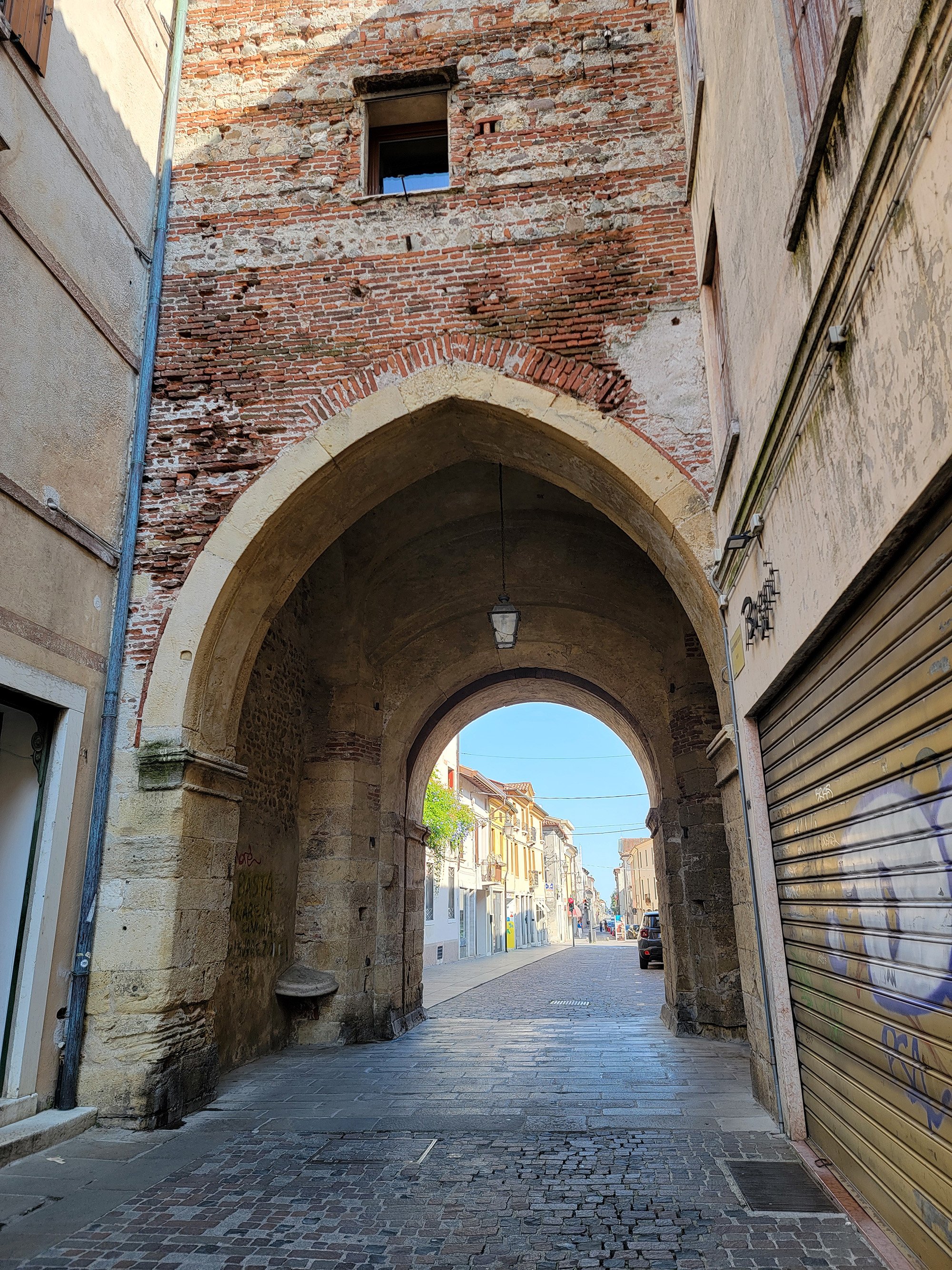 My Airbnb was right through the town gates!