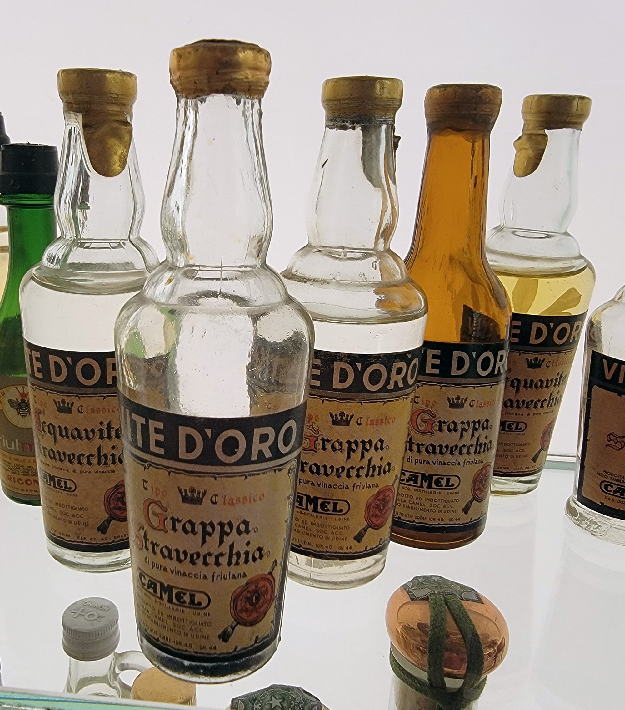 Many of the bottles still had liquid but I guess eventually it'll all be evaporated