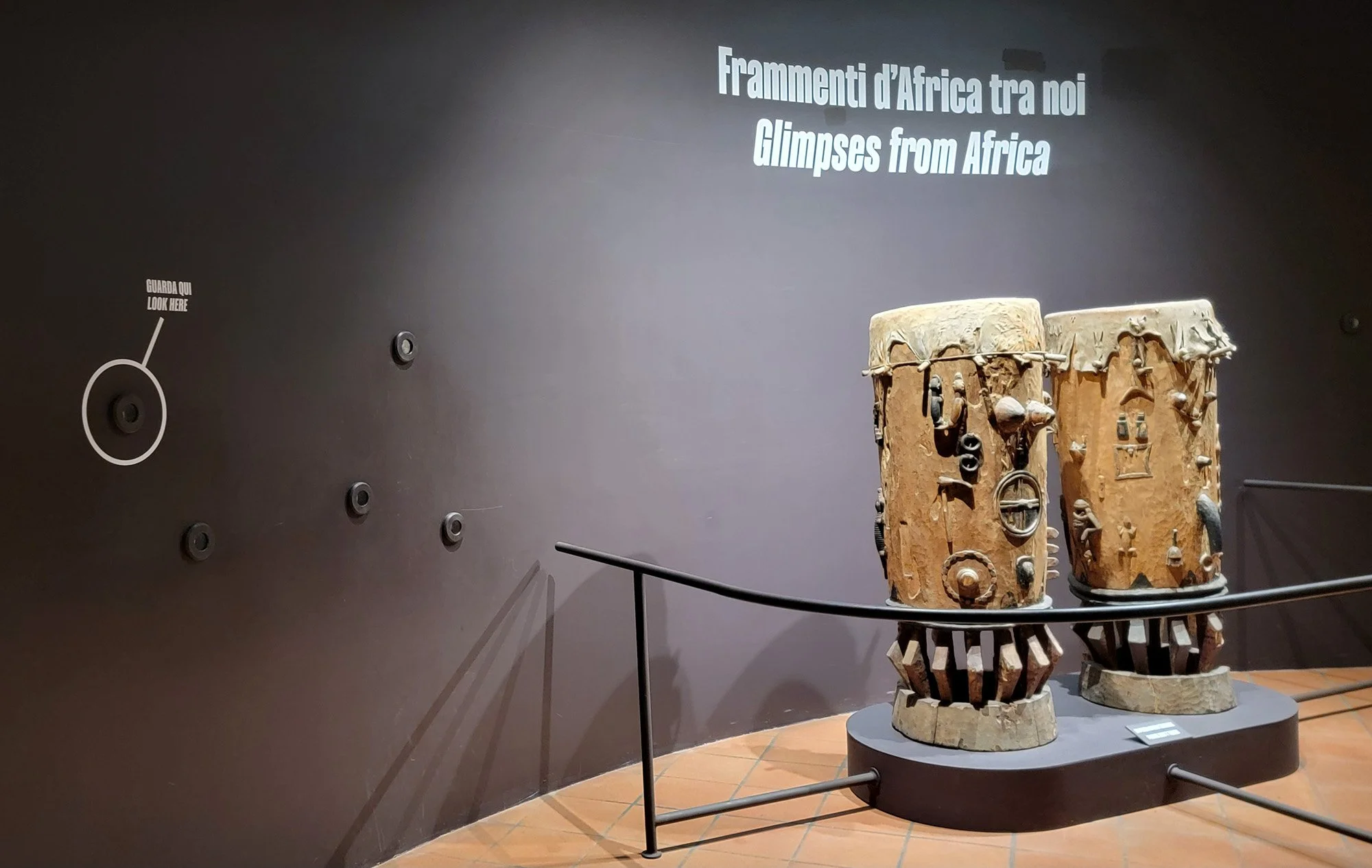 There's an awkward Africa section where you have to look through holes