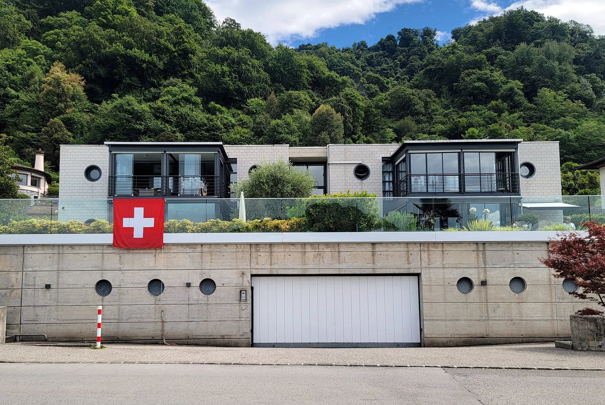 Right across the Swiss border the roads are already better paved and houses more modern