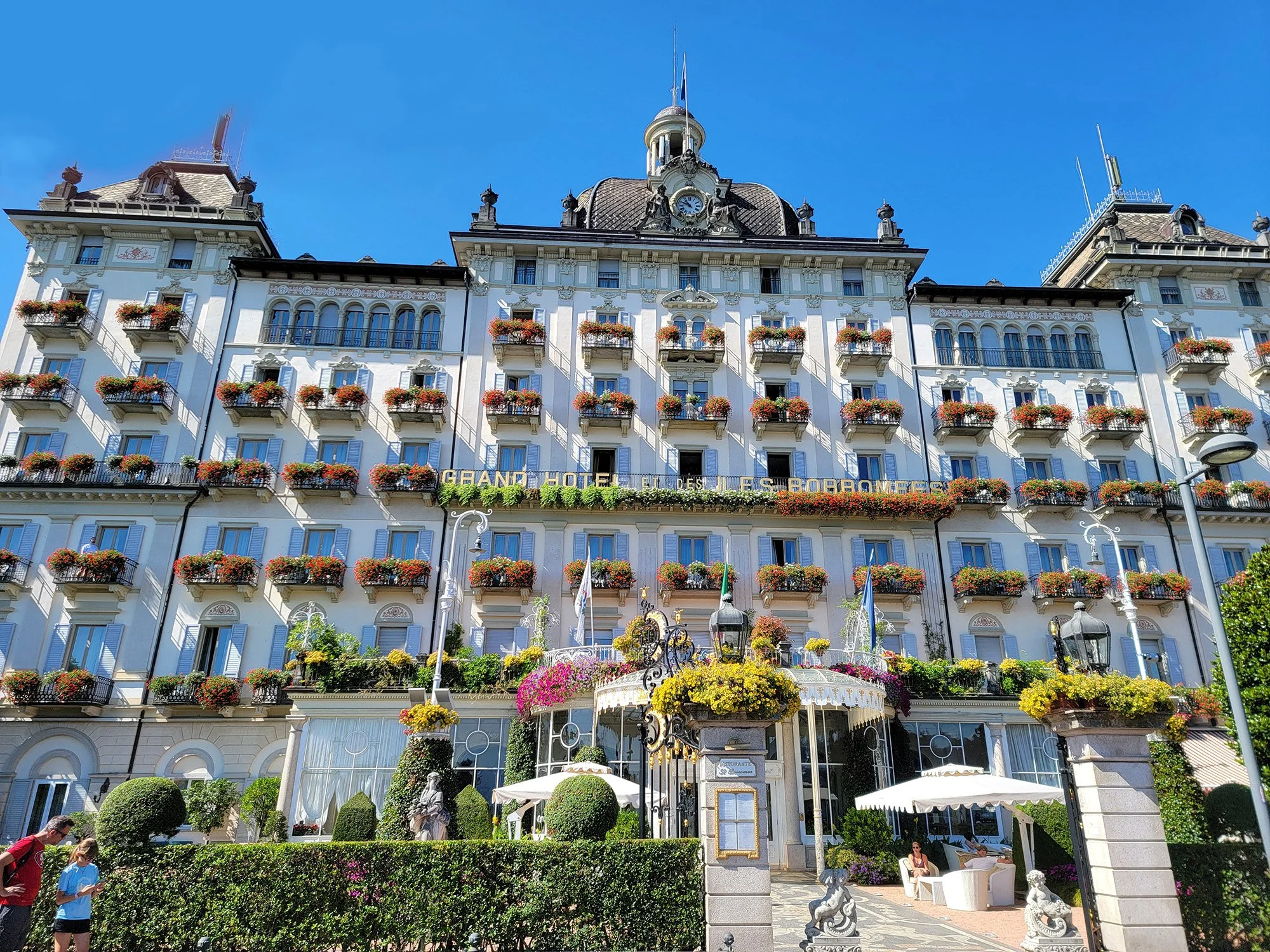 The Swiss side has a lot of fancy hotels and casinos like this