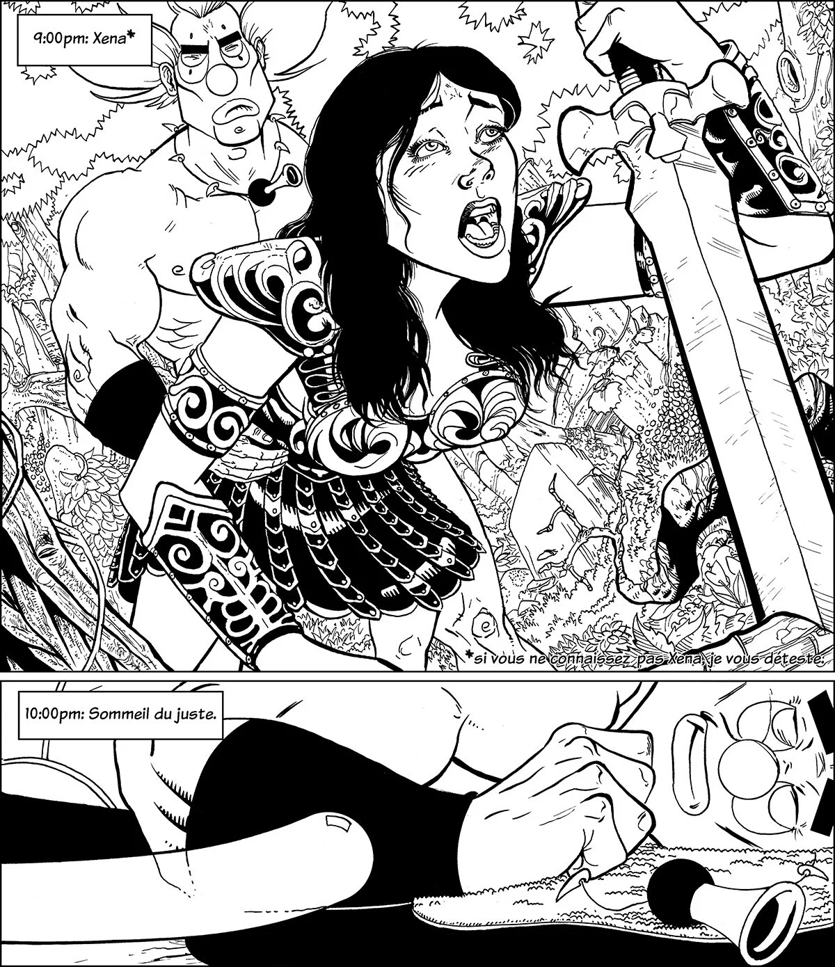 2009 - Bartstool Tale comic -- One of my favourite things I ever drew.