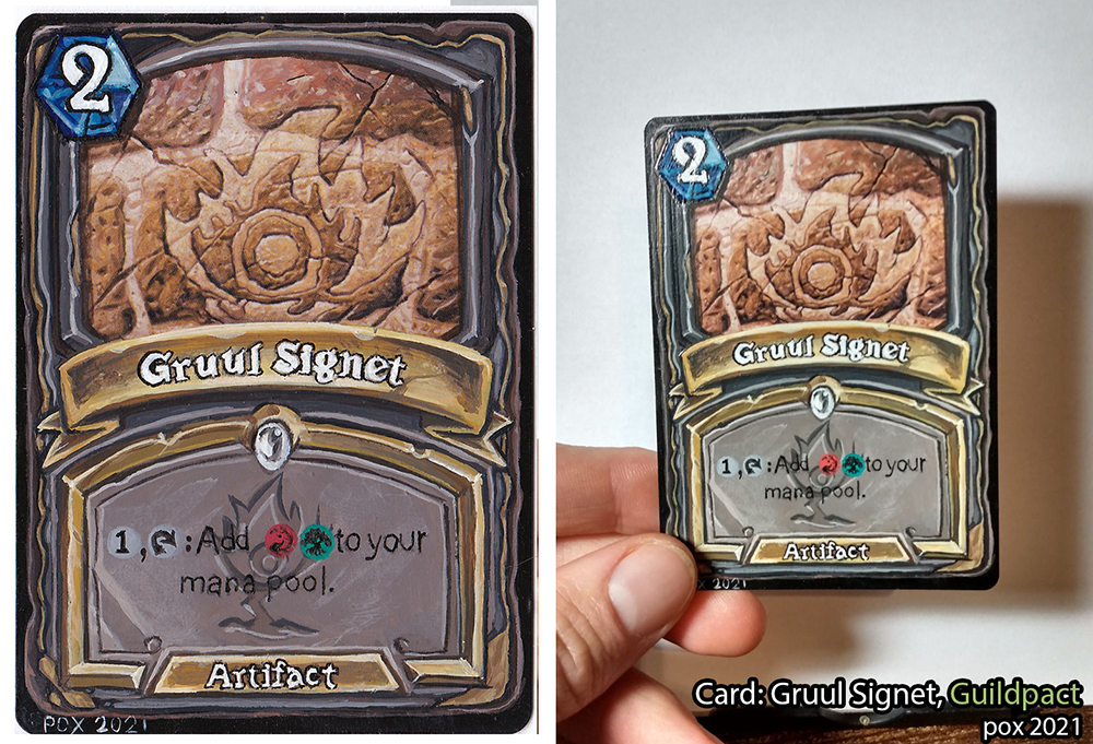 Hearthstone style Gruul Signet
Card: Gruul Signet, Guildpact
90$