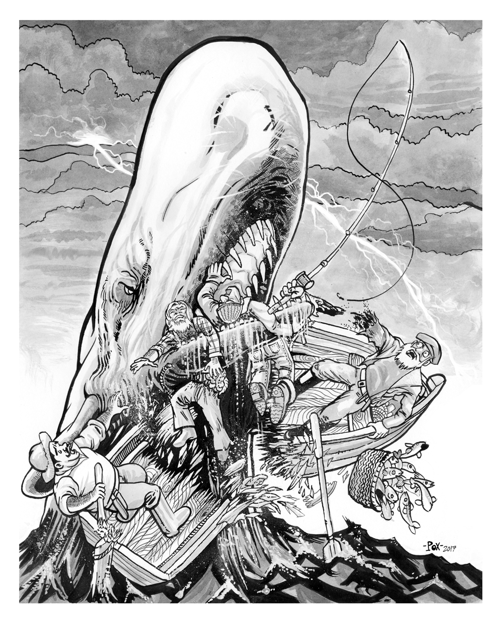 Illustration for Maddox's "Fuck Whales" book.
