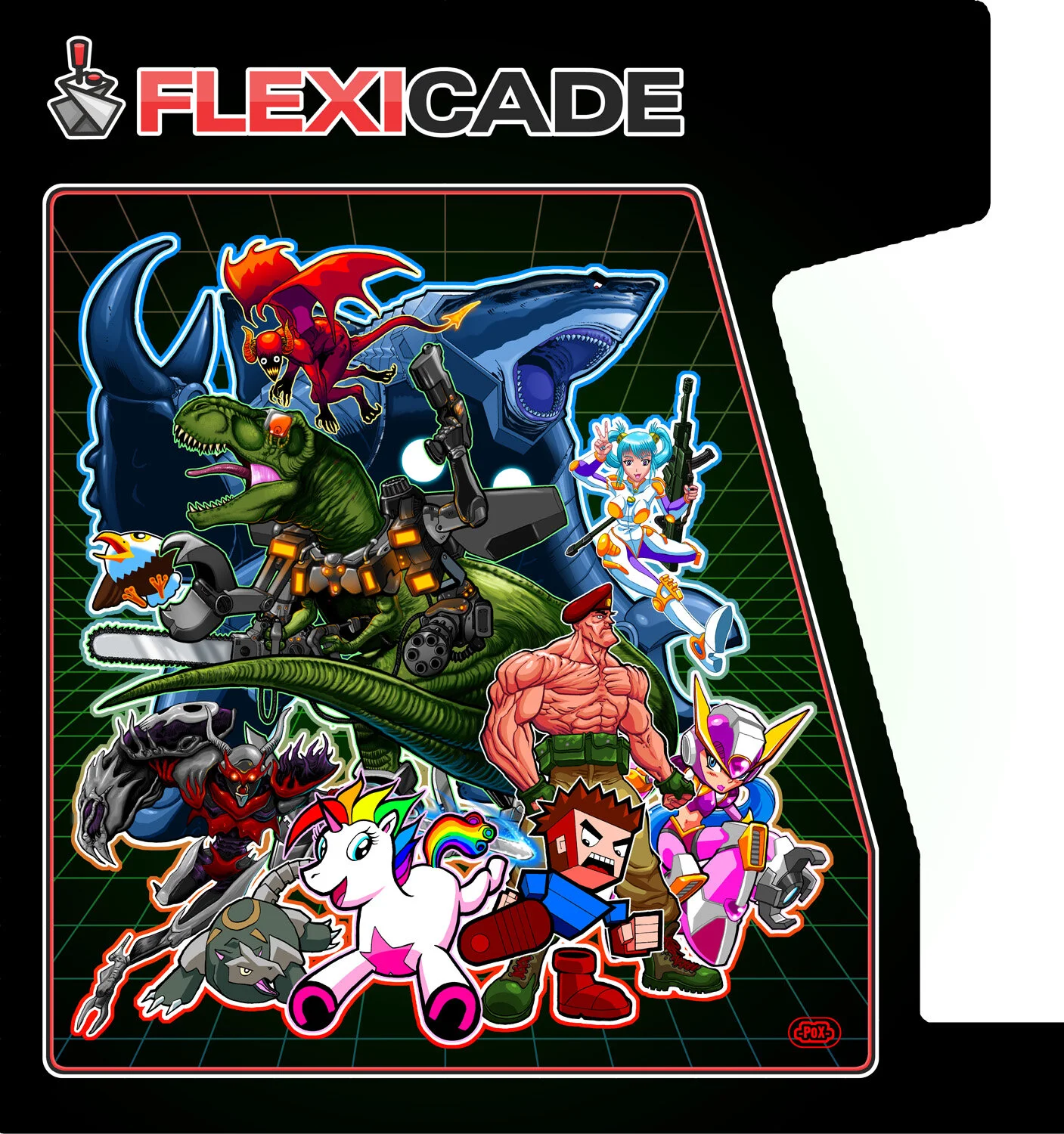 Arcade side panel. Don't remember what this ended up being used for.