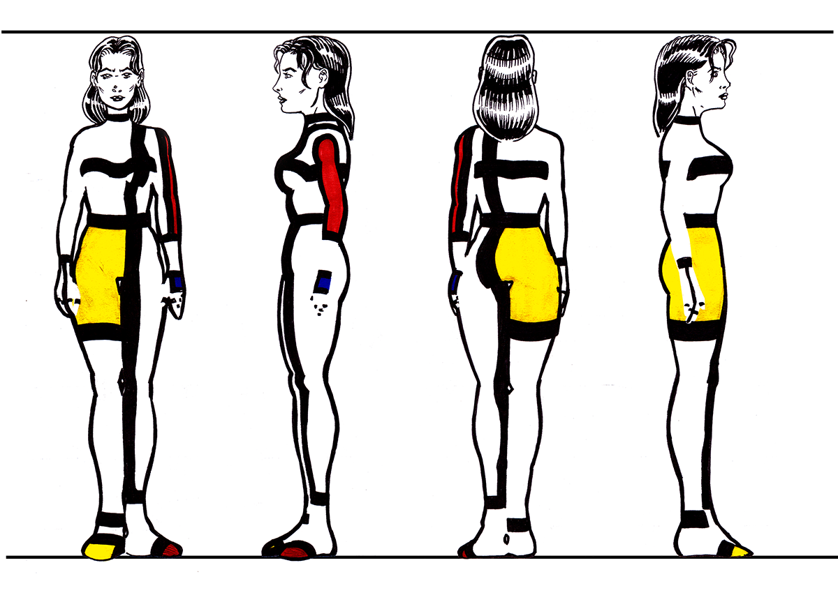 College - Character reference sheet design