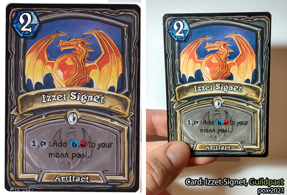 Hearthstone style Izzet Signet
Card: Izzet Signet, Guildpact
90$