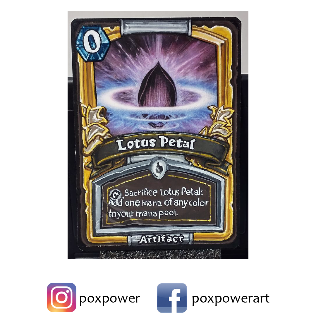 Hearthstone Style Gold Lotus Petal (tempest)