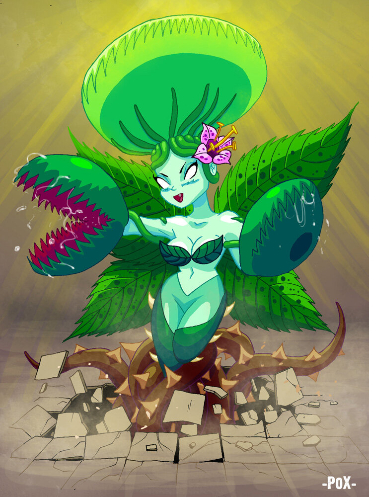 Some kind of.. plant.. girl.