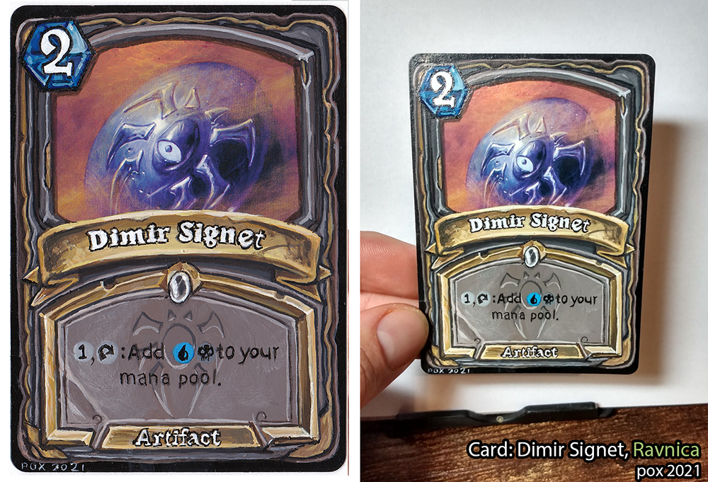 Hearthstone style Dimir Signet

Card: Dimir Signet, Ravnica

--SOLD--