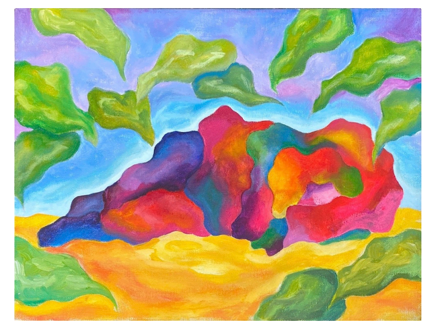 It felt, Acrylic on canvas, 12x16 inches, 2019