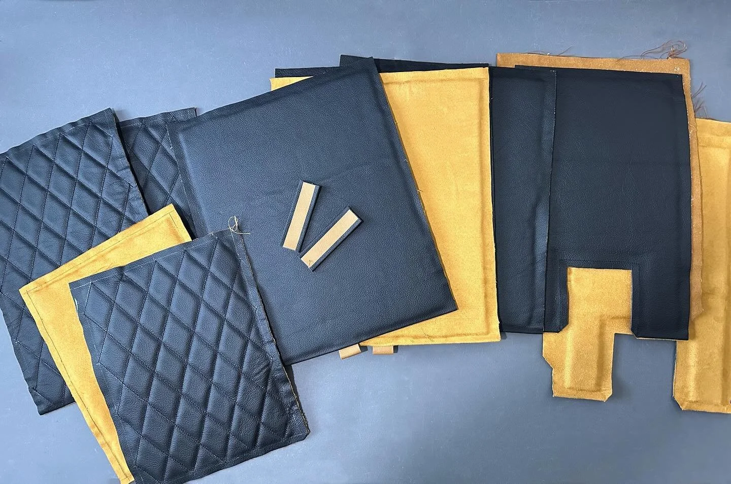 The first phase of a bespoke project for a pair of @magico_llc A1 stand mount speakers. The image shows the finished panels ready for assembly and completed details. Spec as follows:

Premium black leather outer shell with bespoke padded diamond stit