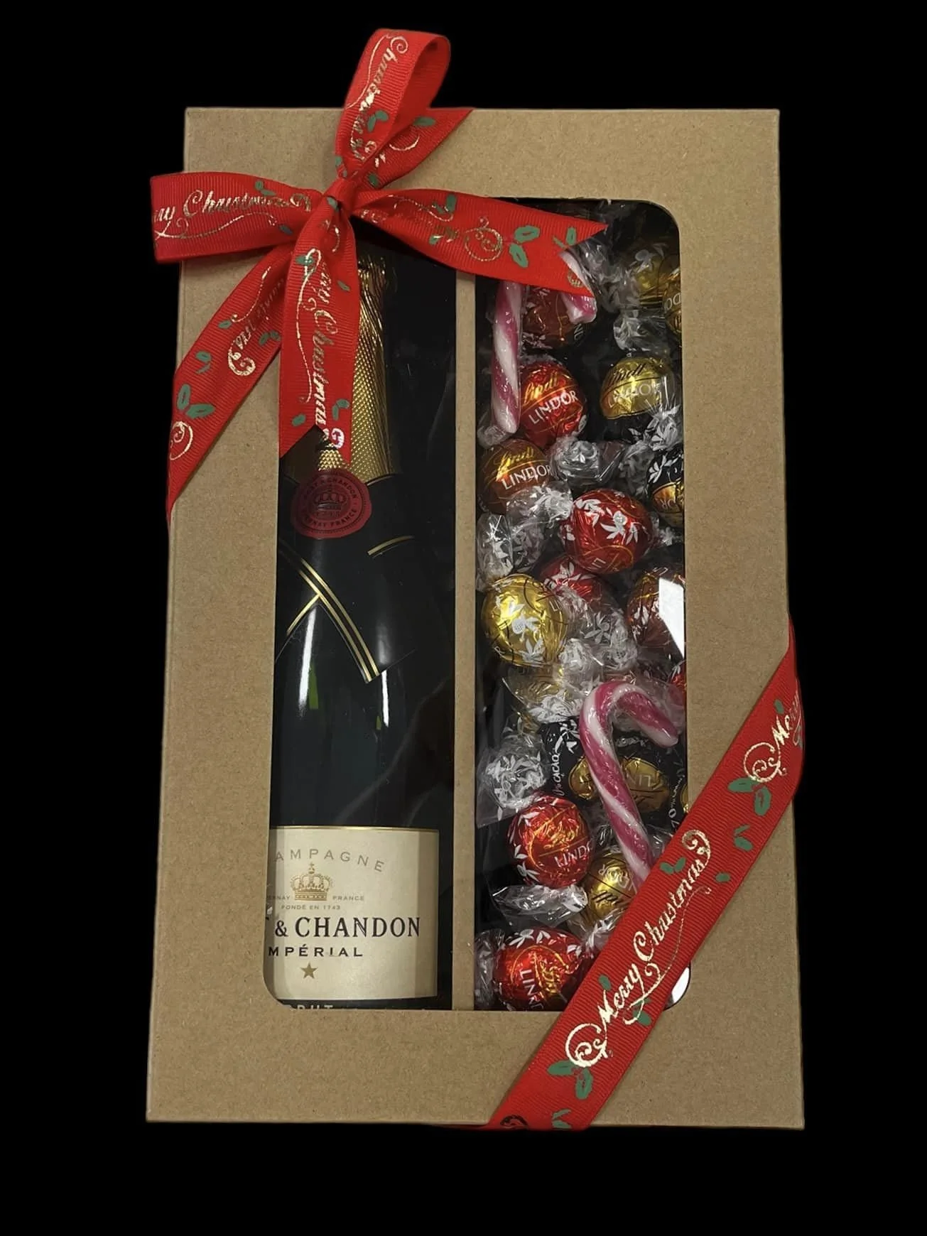 🎁 Christmas wine / sparkling & Lindt chocolate Gift Box